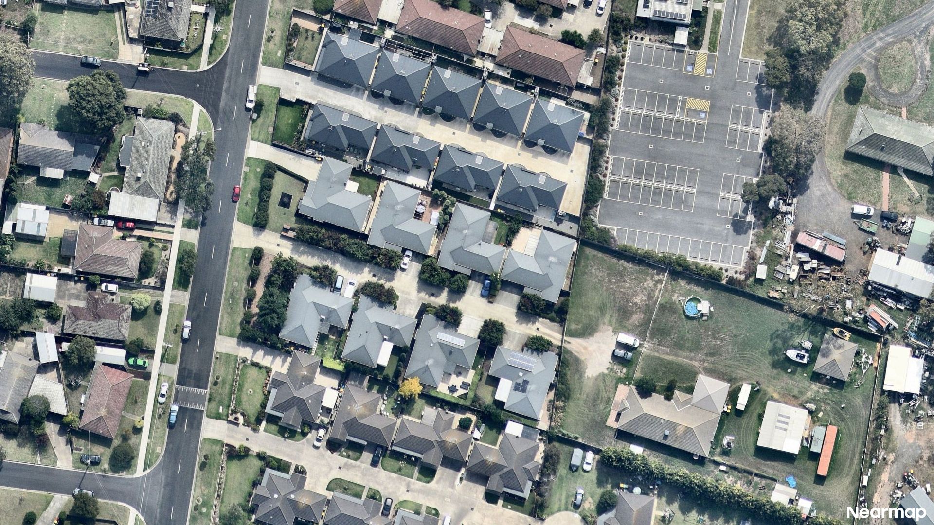 Vertical aerial view