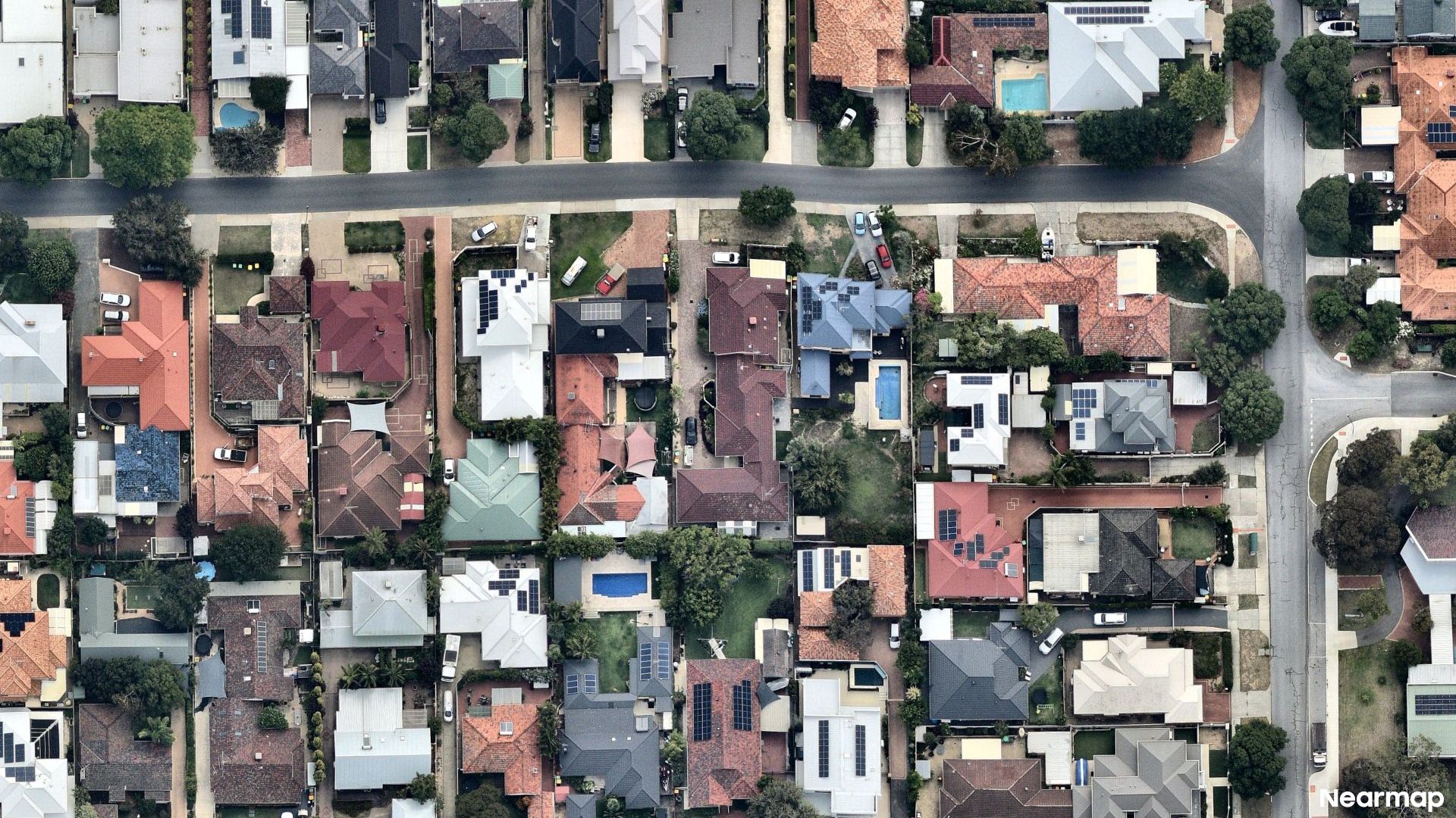 Vertical aerial view