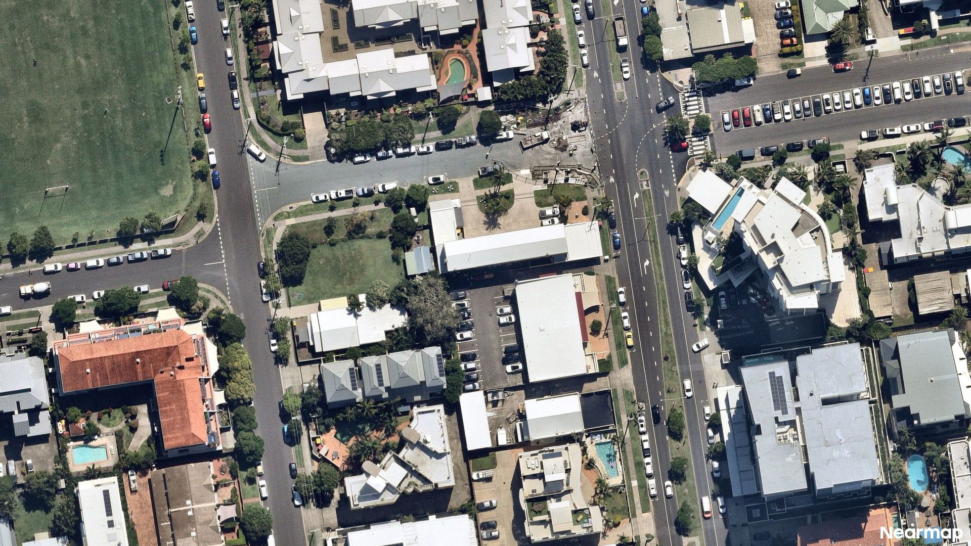 Vertical aerial view
