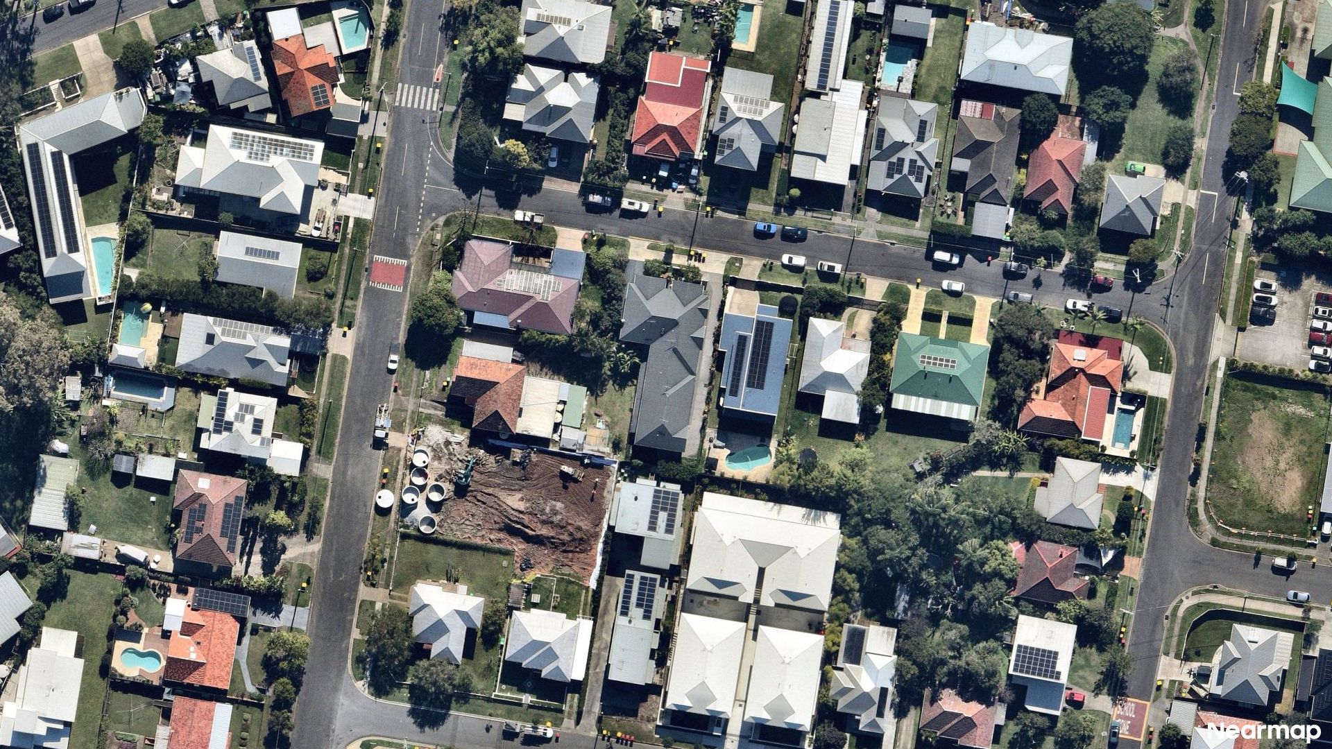 Vertical aerial view