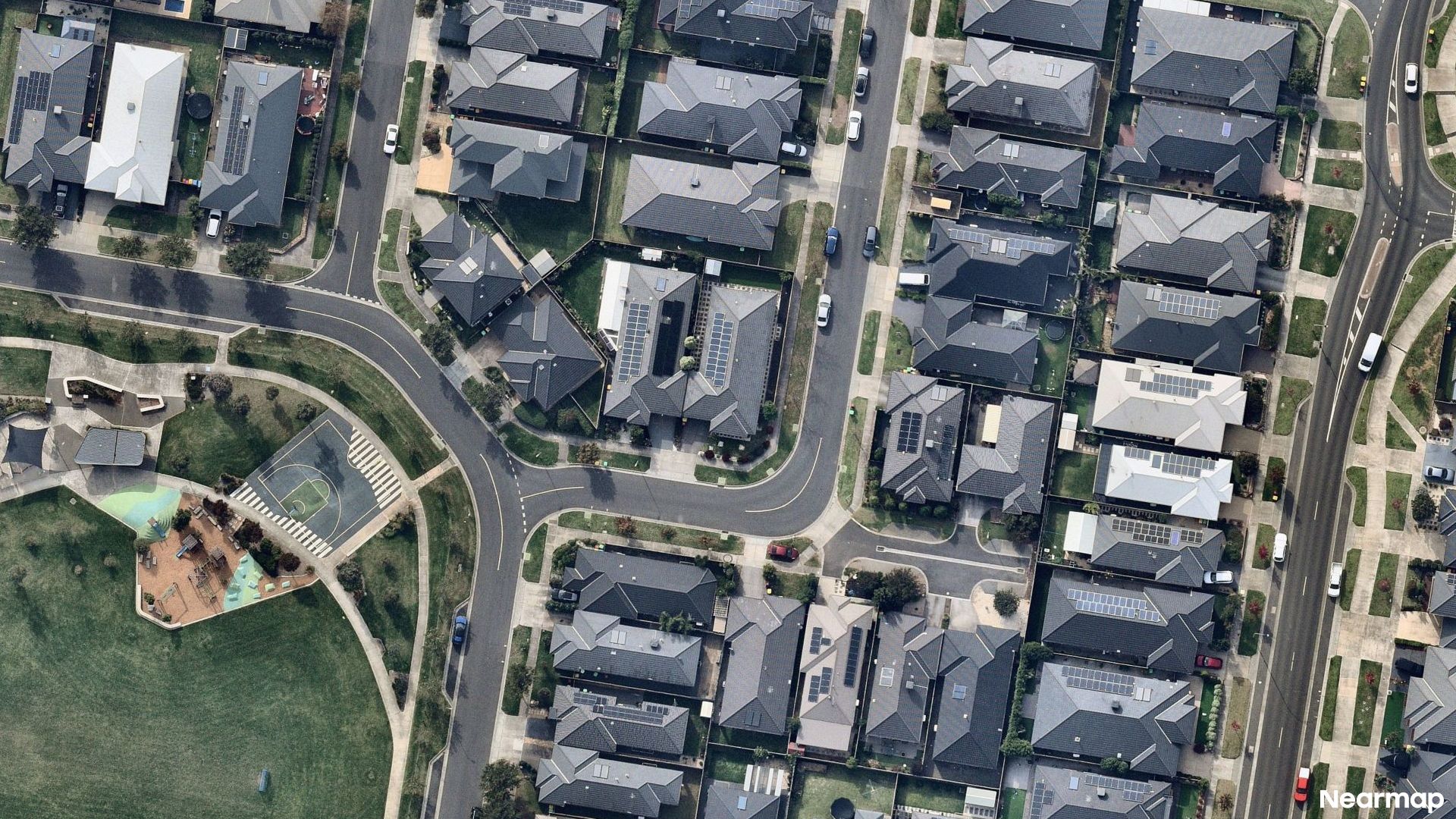 Vertical aerial view
