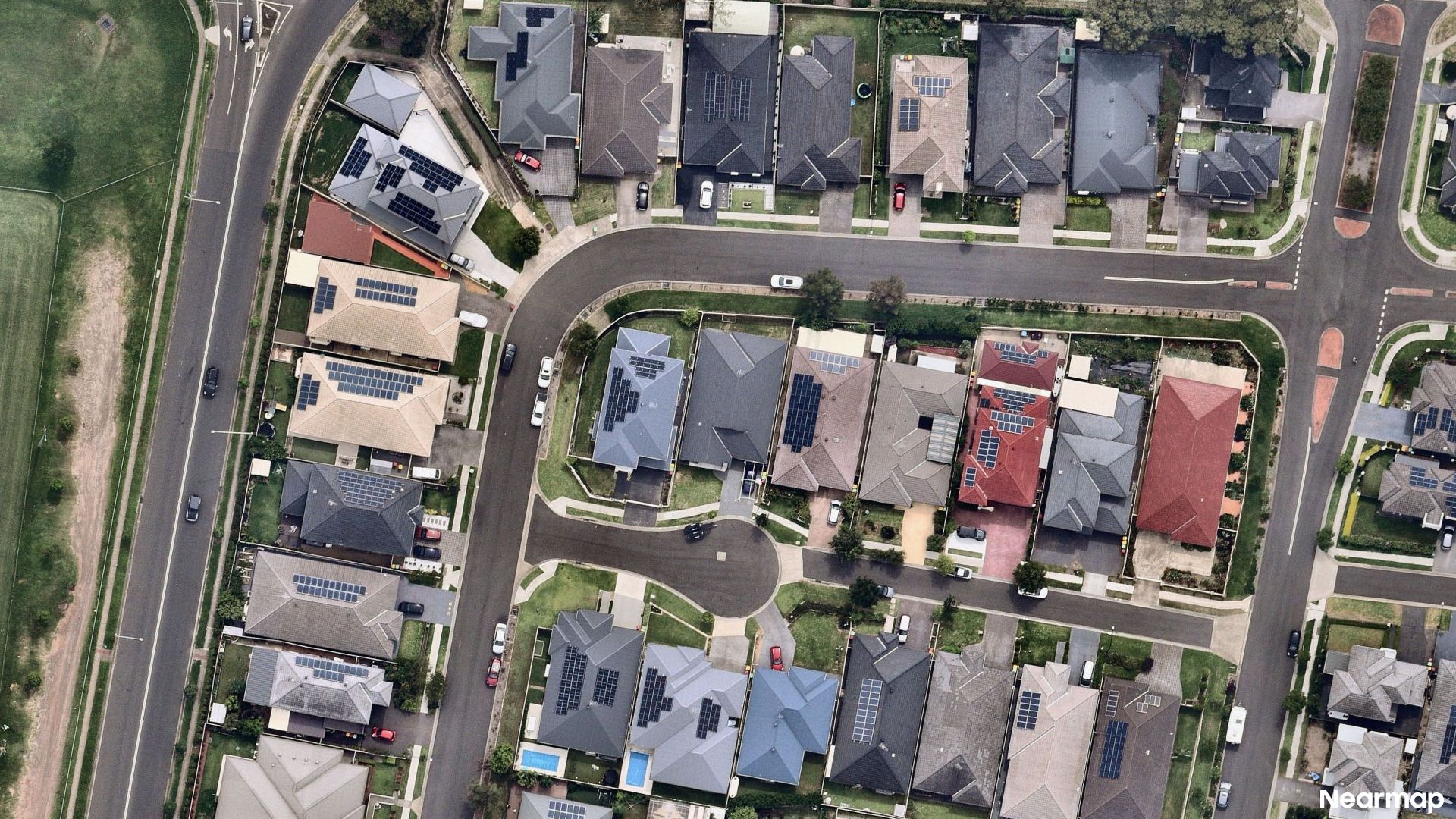 Vertical aerial view