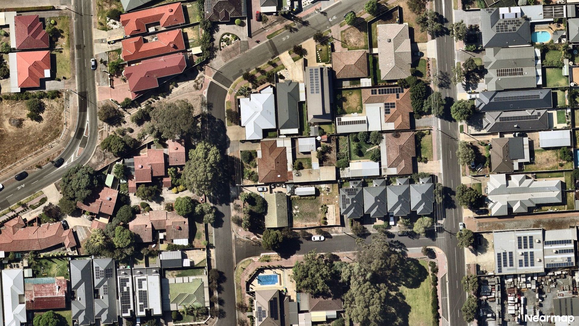 Vertical aerial view