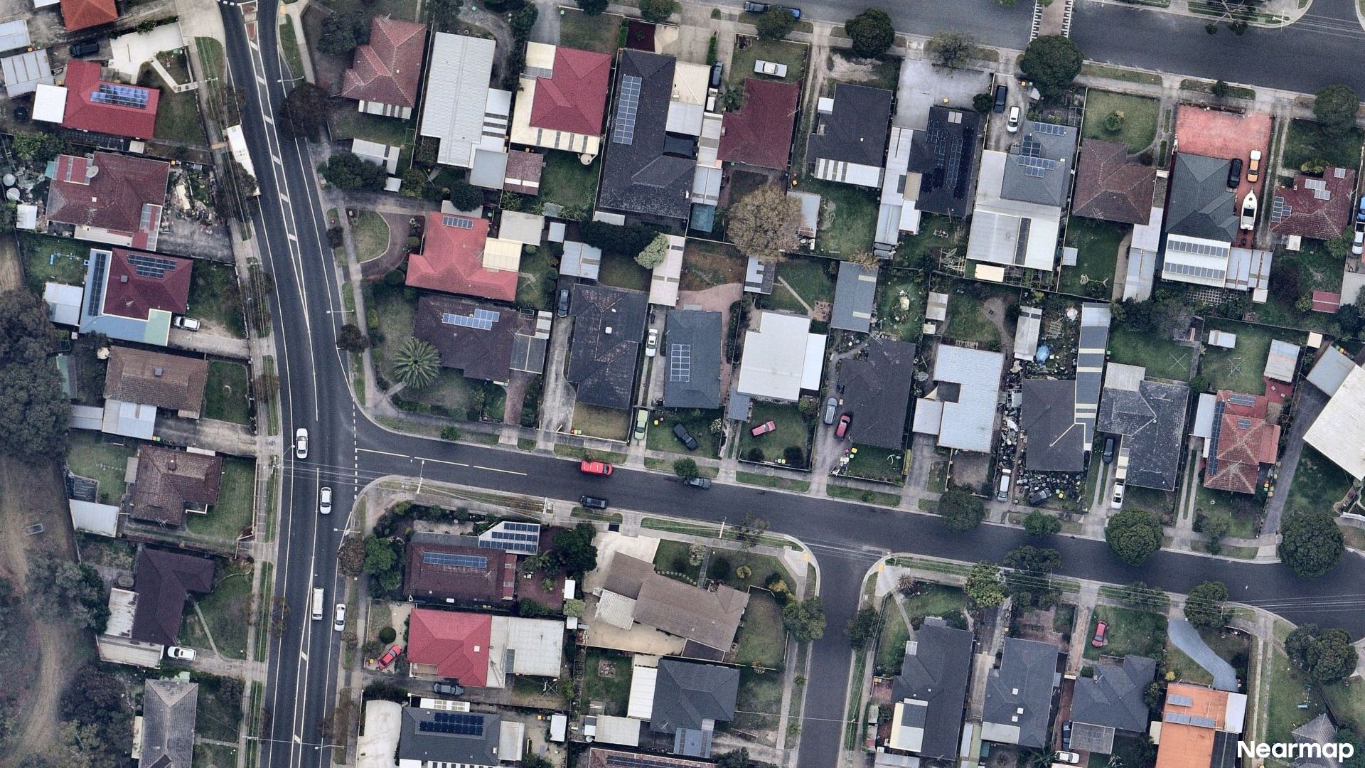 Vertical aerial view