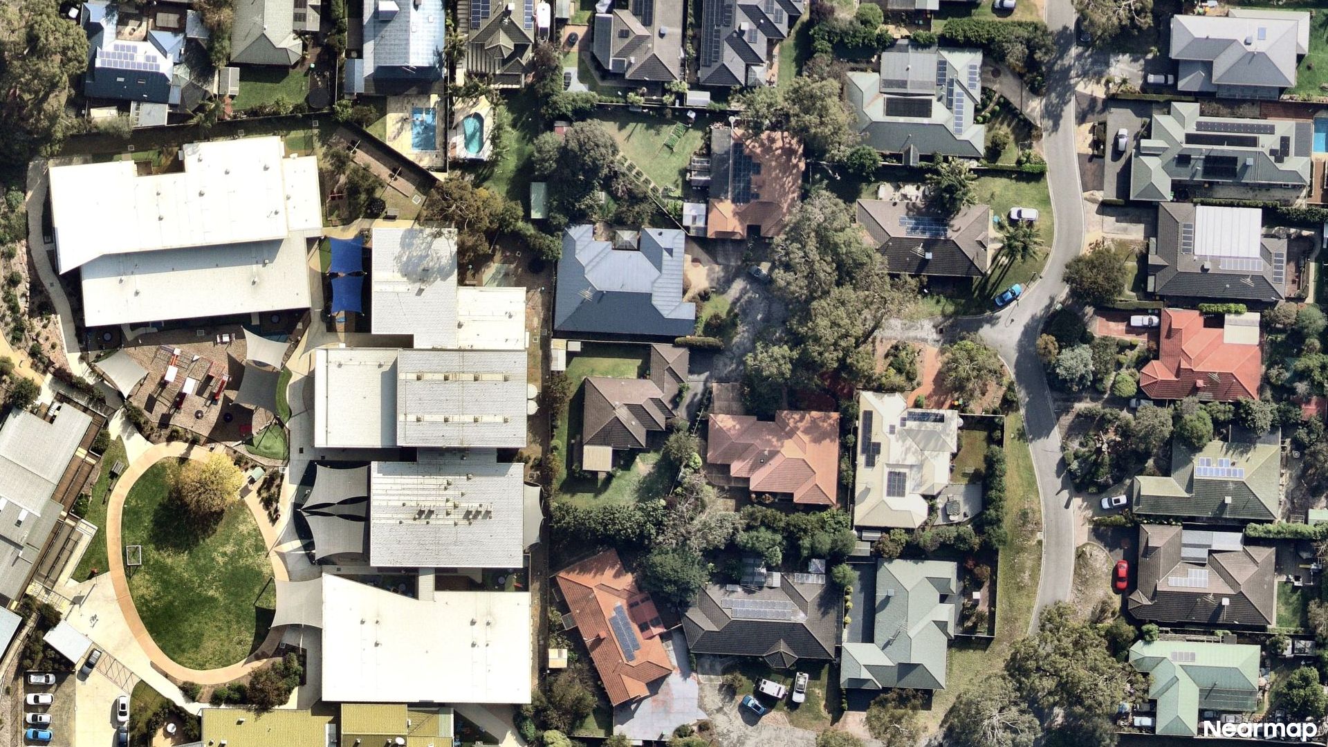 Vertical aerial view