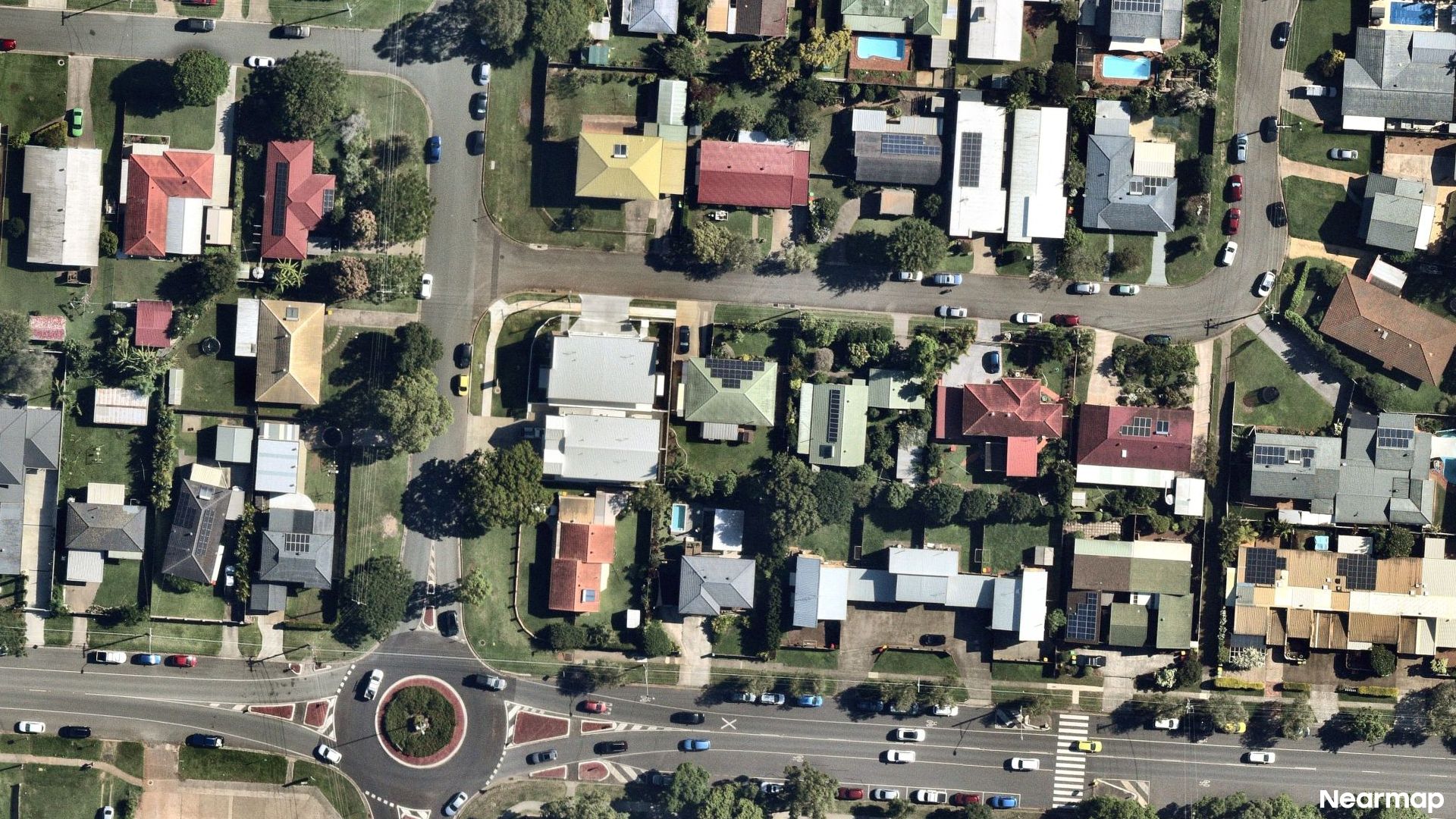 Vertical aerial view