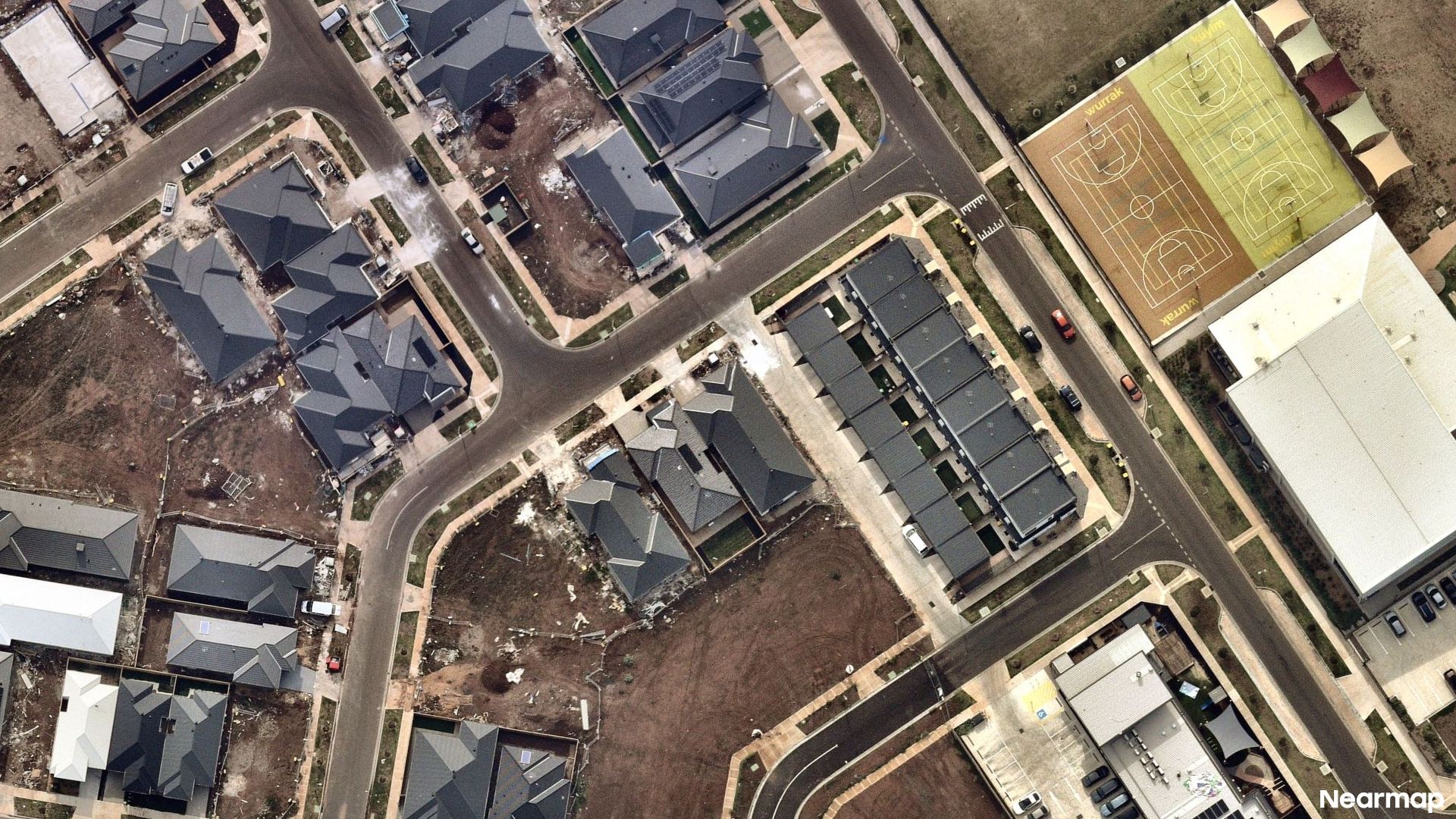Vertical aerial view