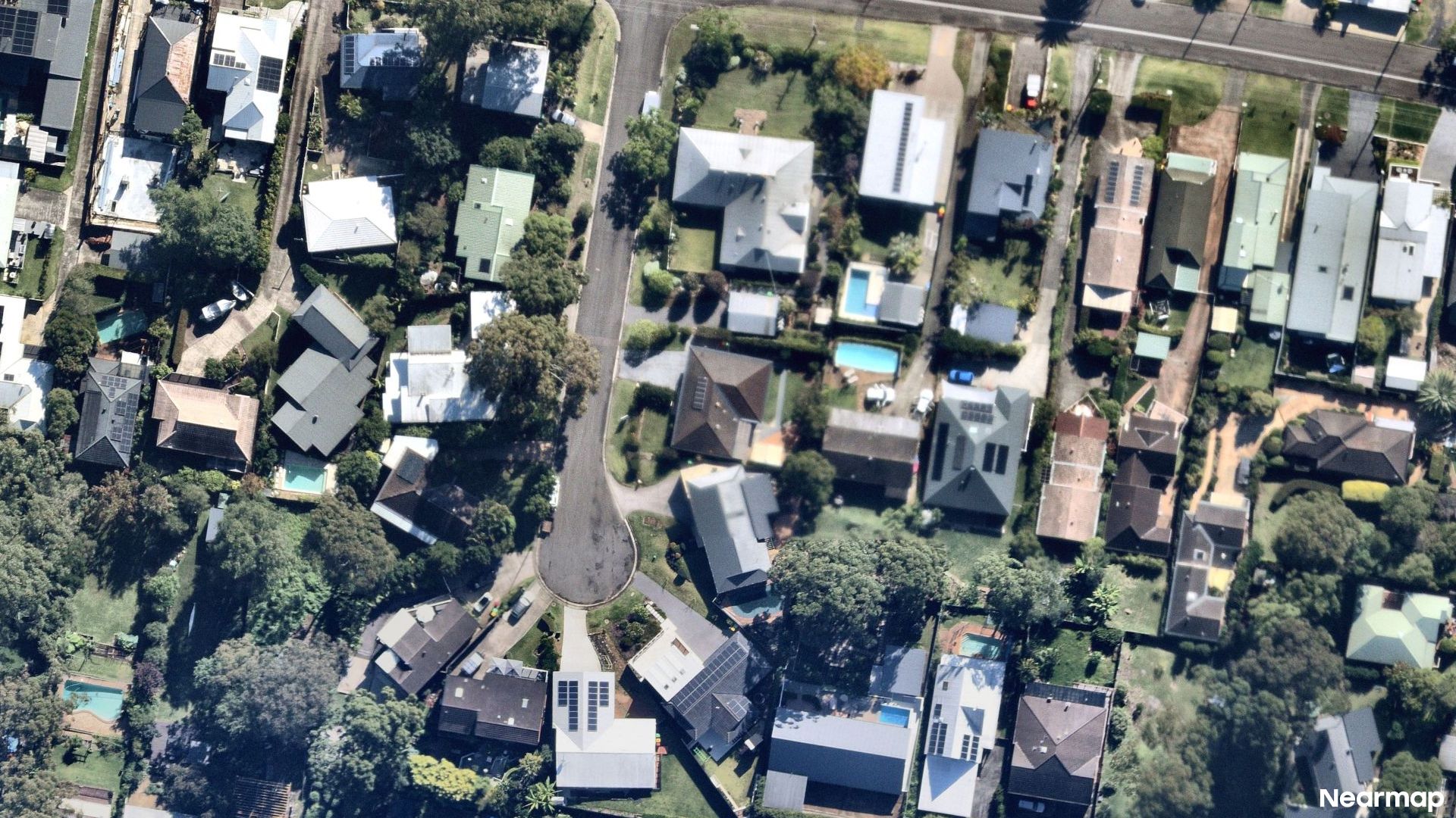 Vertical aerial view
