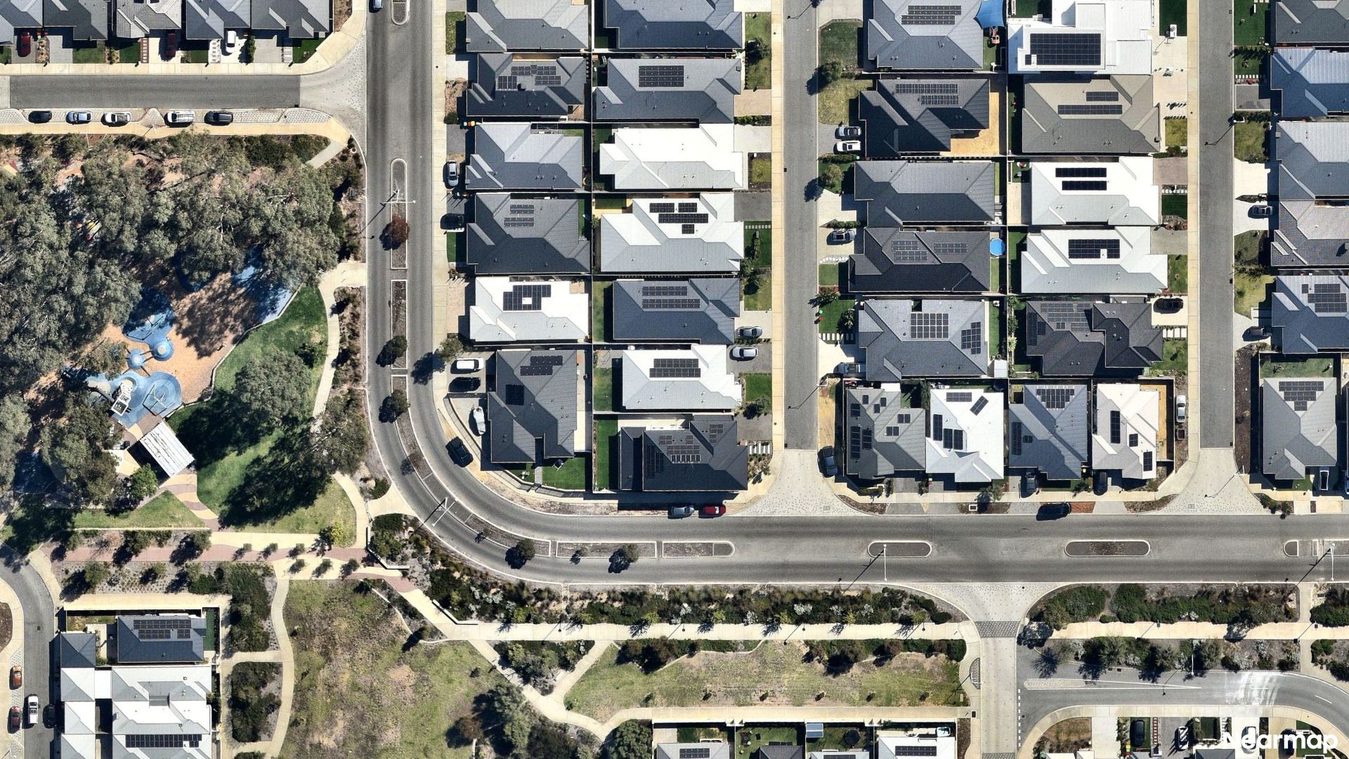Vertical aerial view