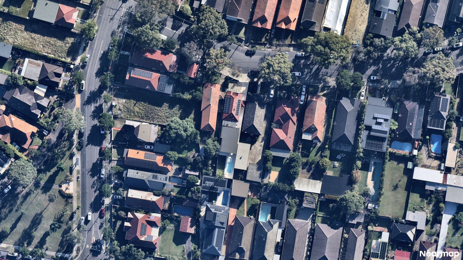 Vertical aerial view
