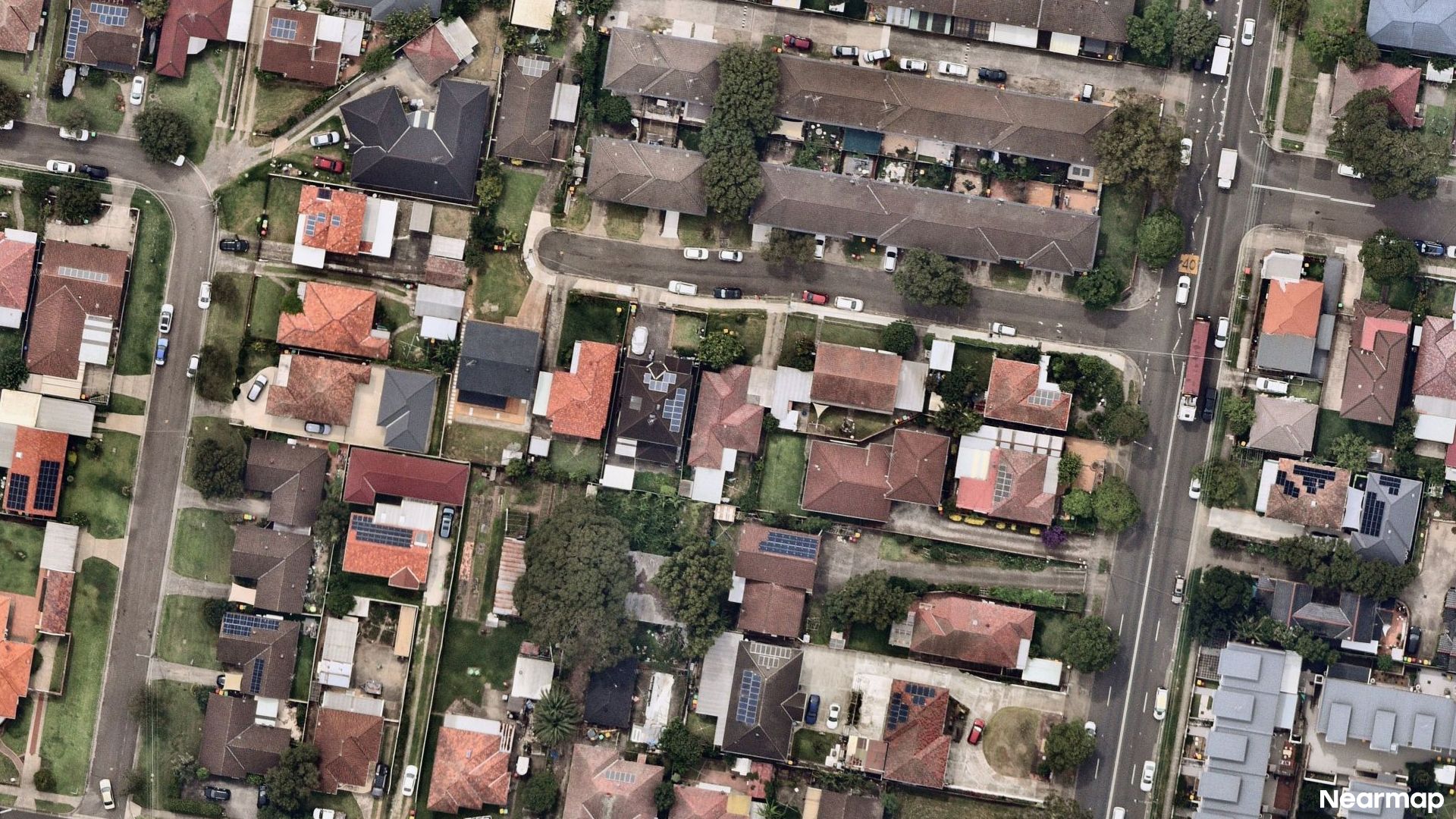Vertical aerial view