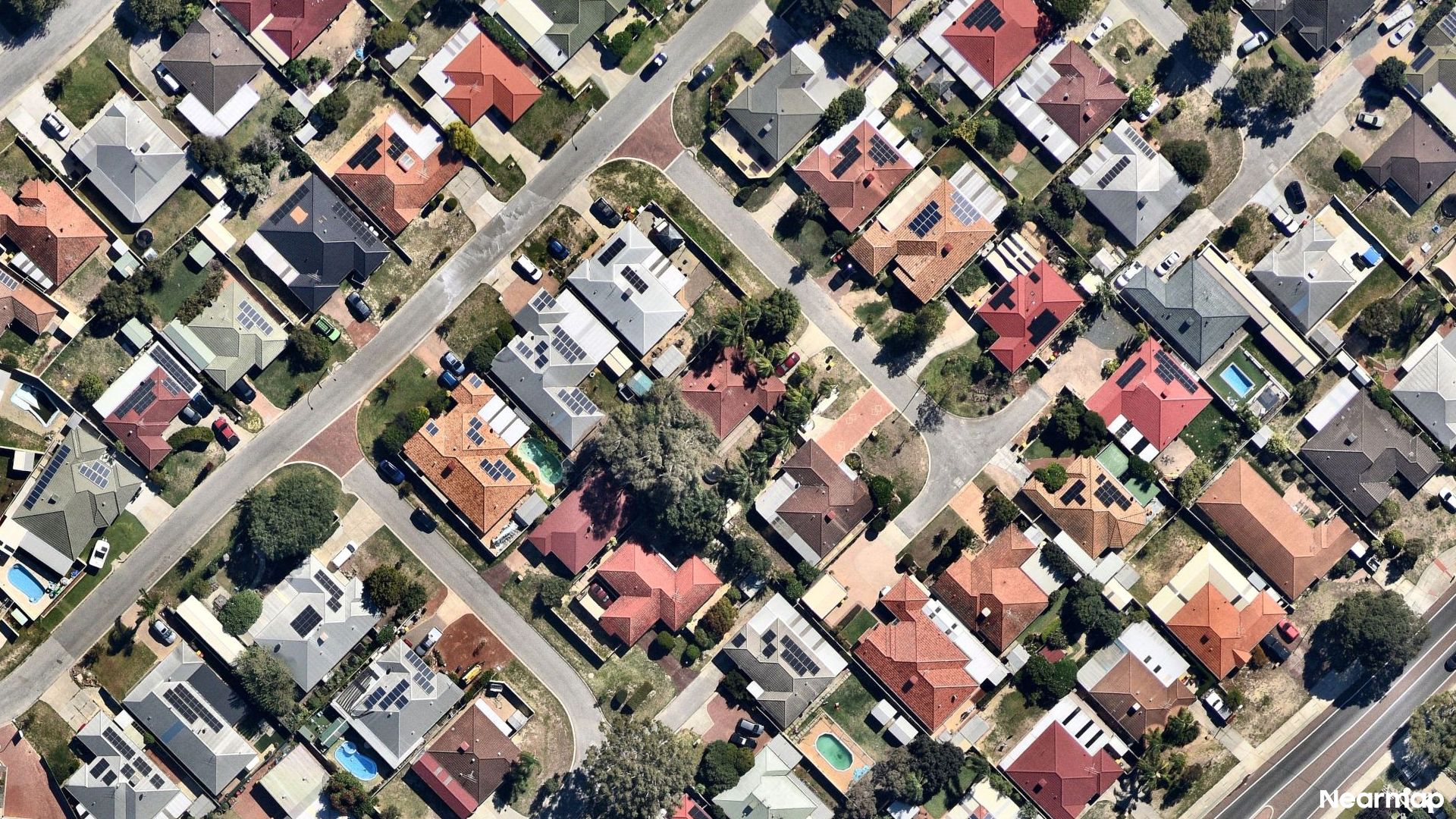 Vertical aerial view