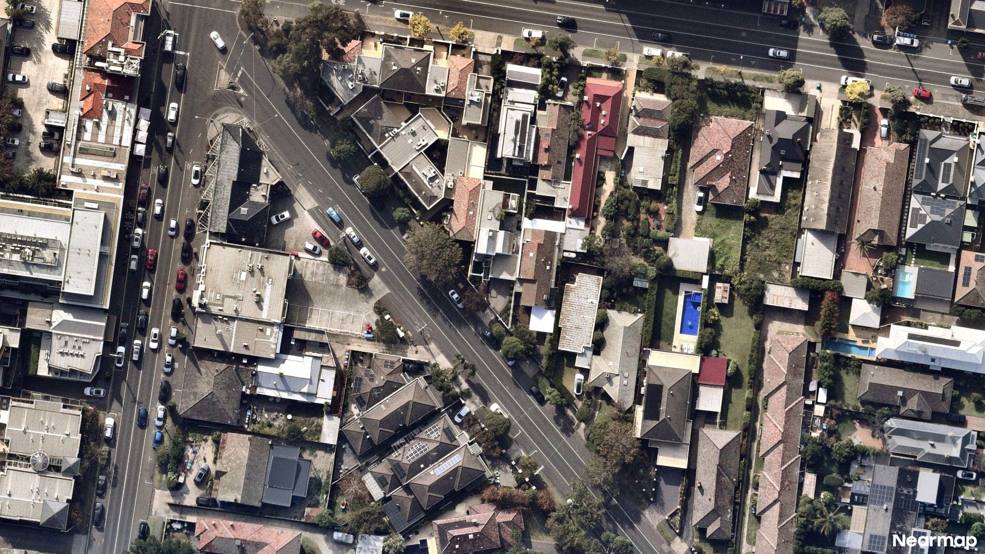 Vertical aerial view
