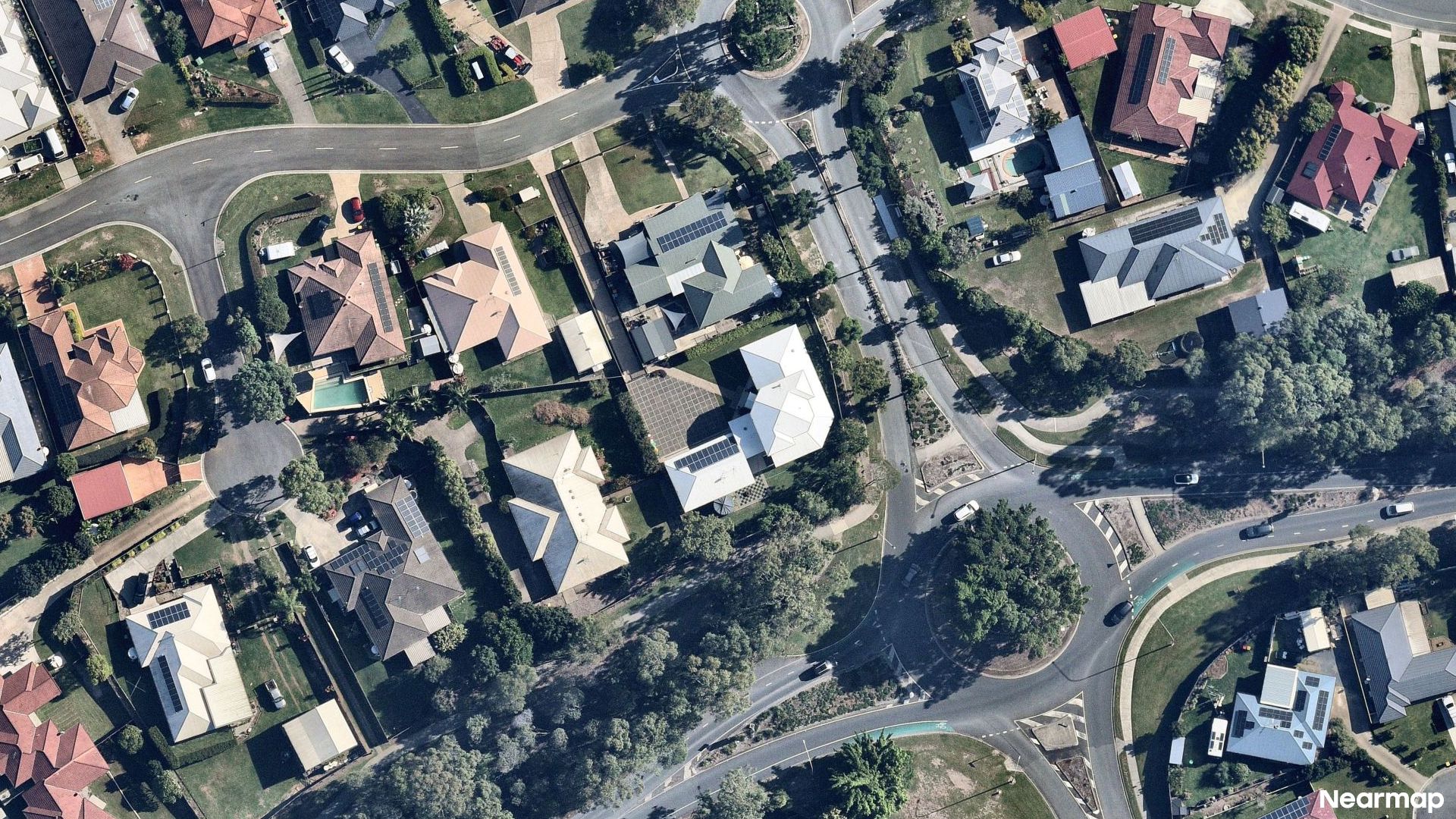 Vertical aerial view