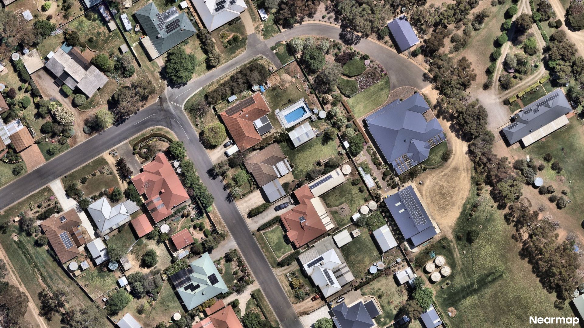 Vertical aerial view