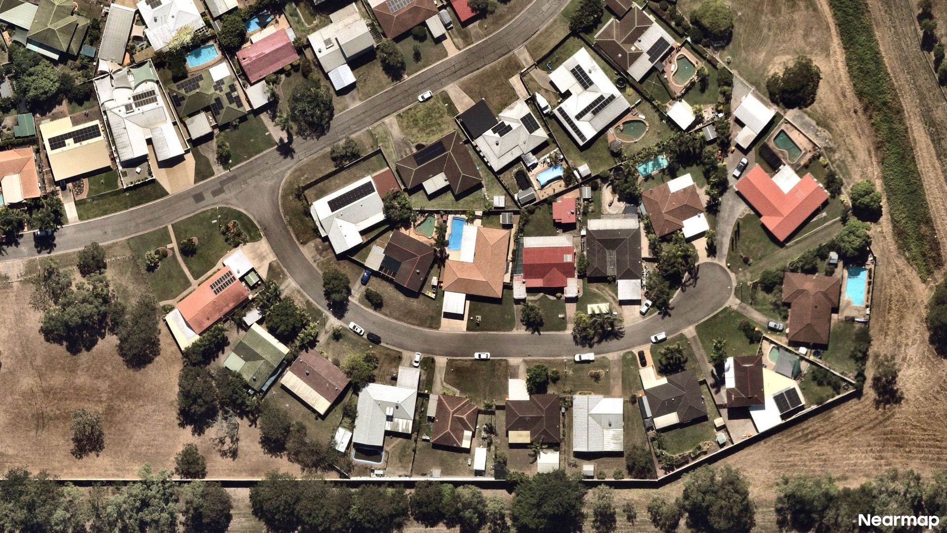 Vertical aerial view