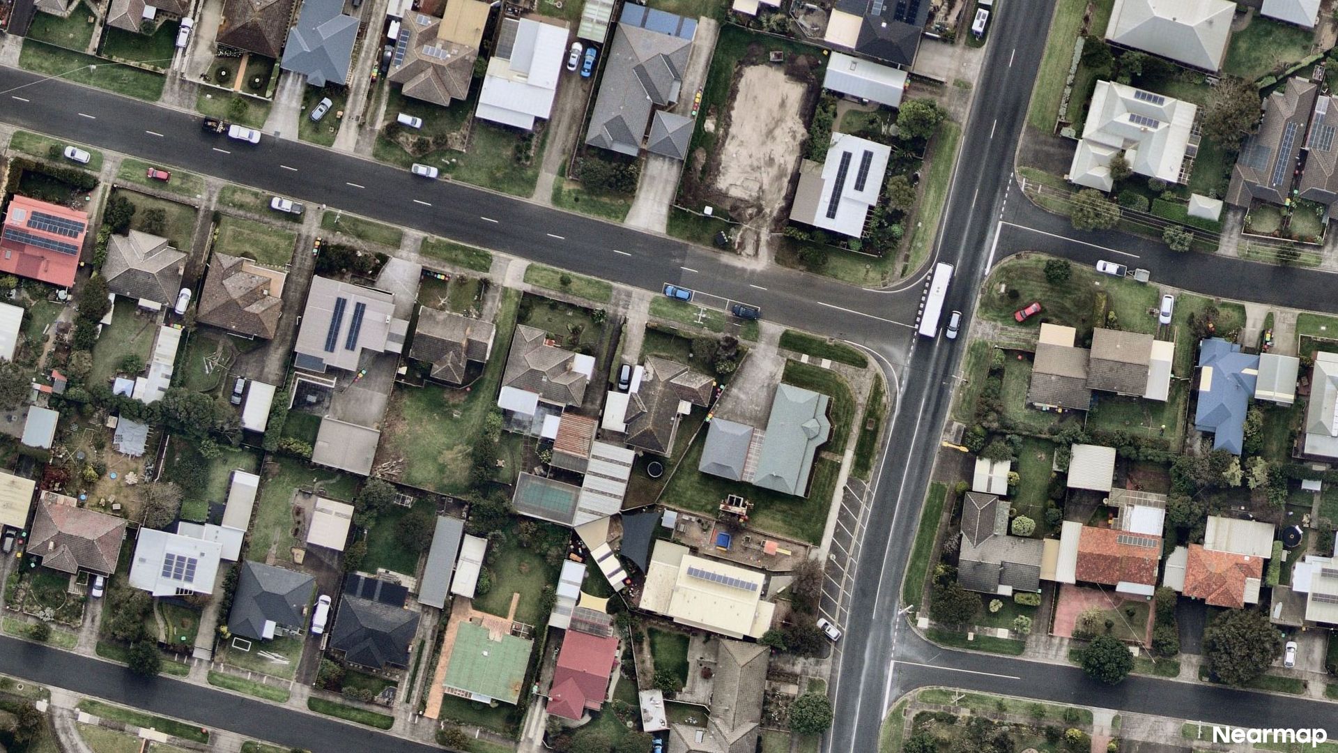 Vertical aerial view