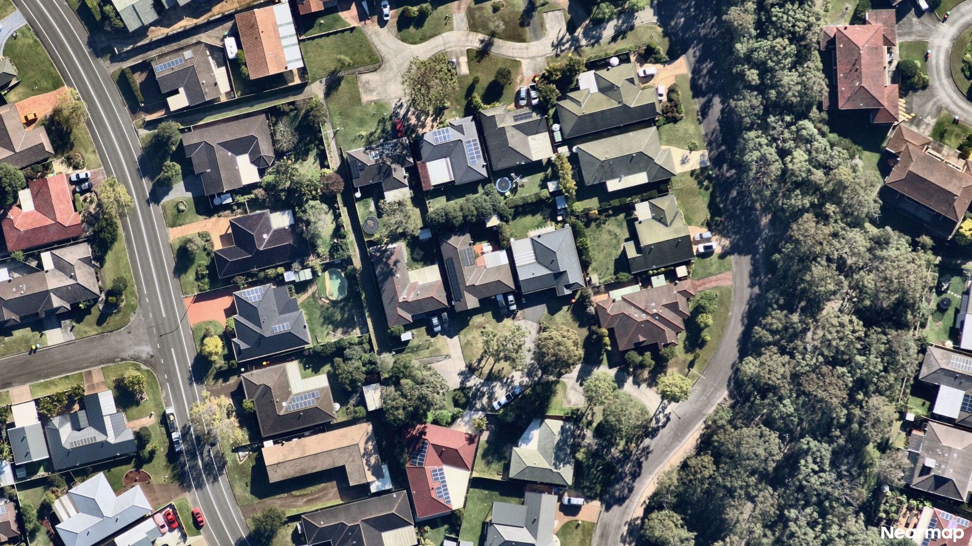 Vertical aerial view