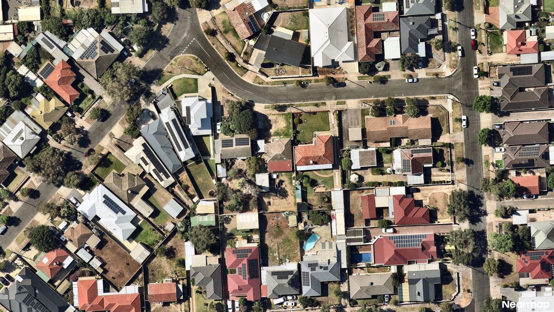 Vertical aerial view