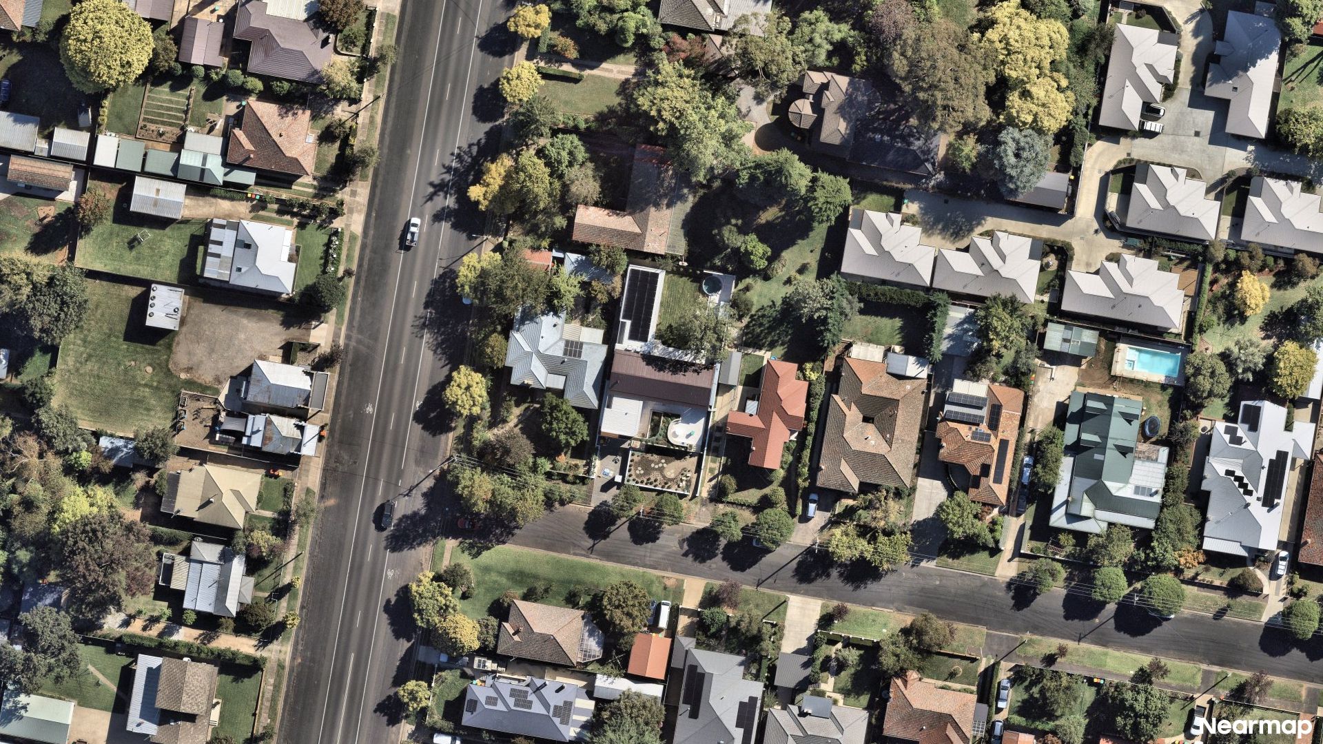 Vertical aerial view