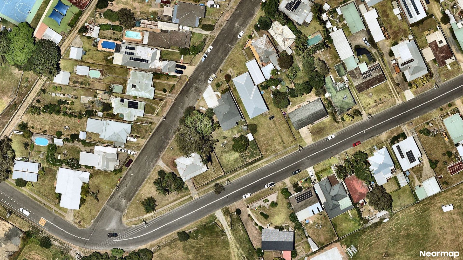 Vertical aerial view