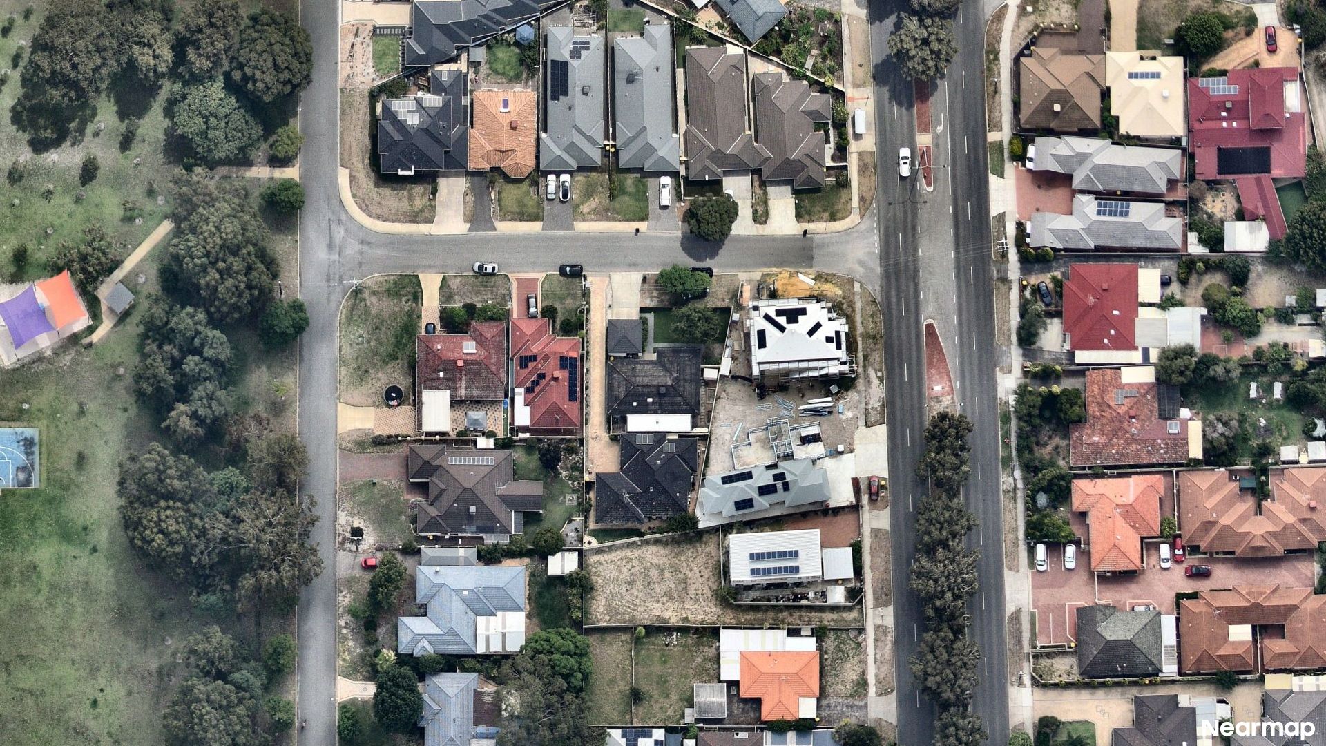 Vertical aerial view