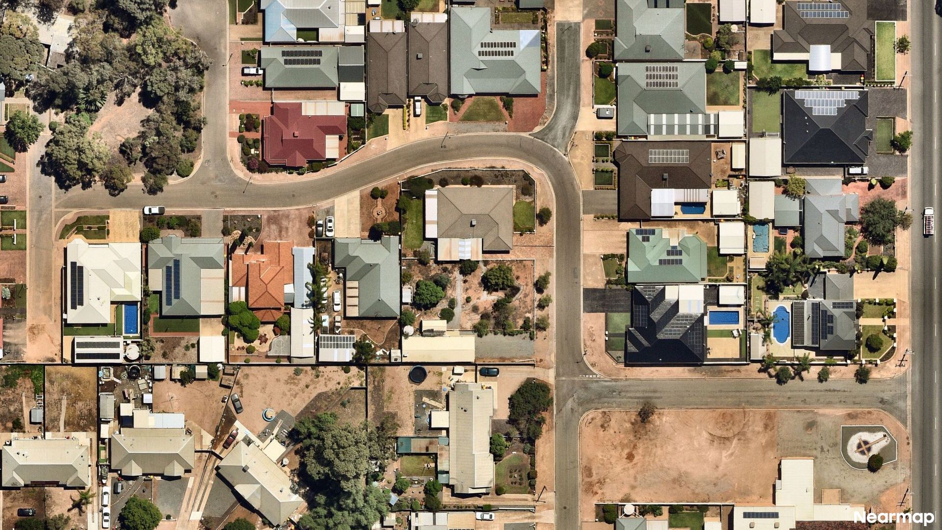 Vertical aerial view