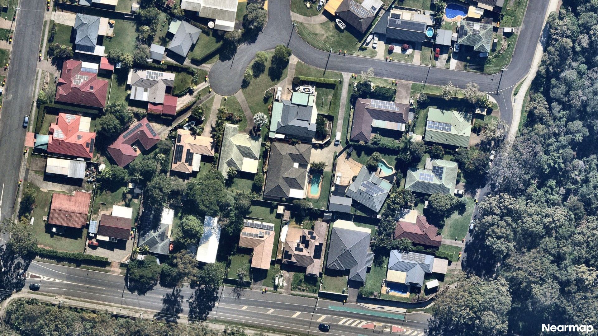 Vertical aerial view