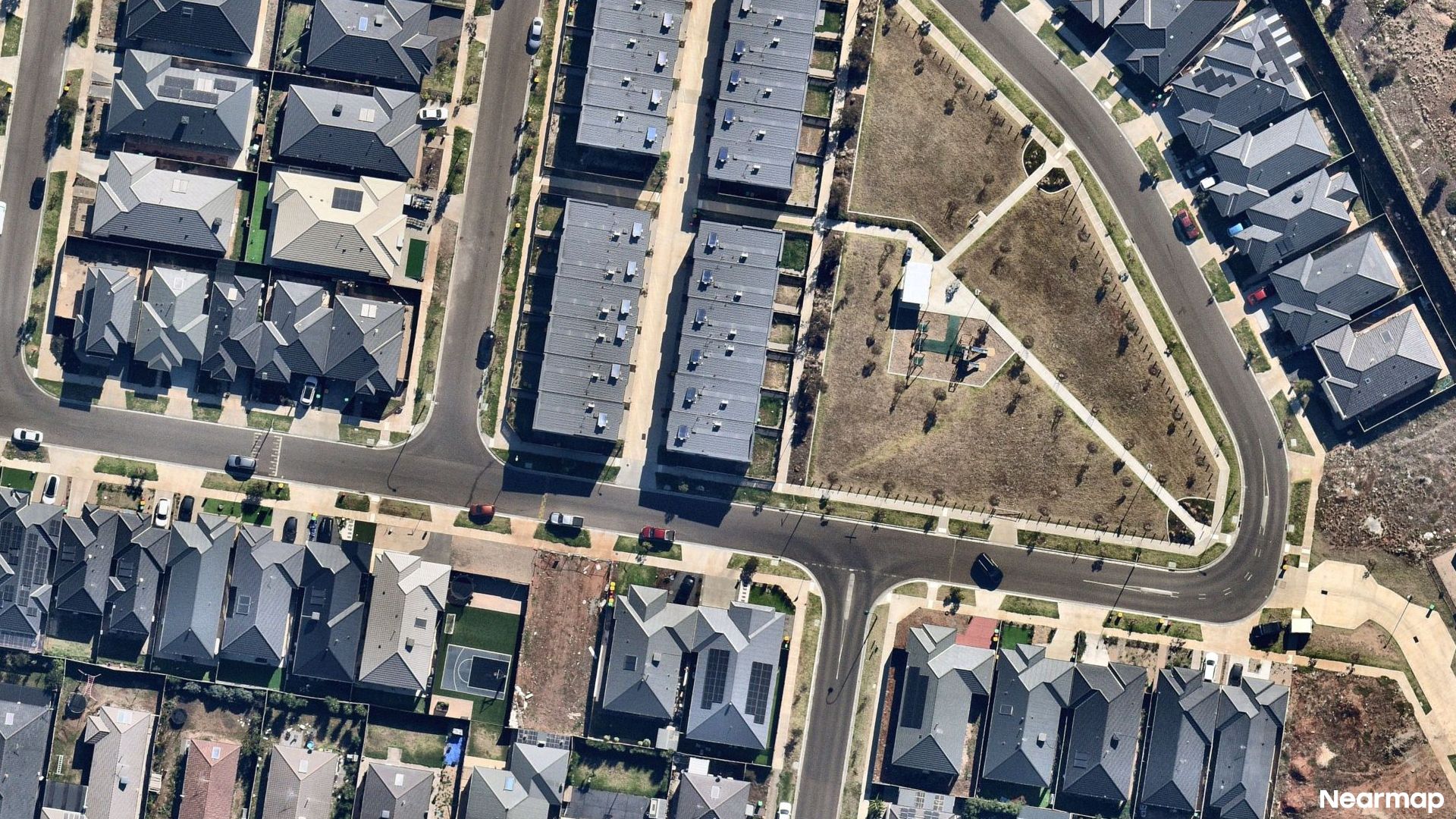 Vertical aerial view