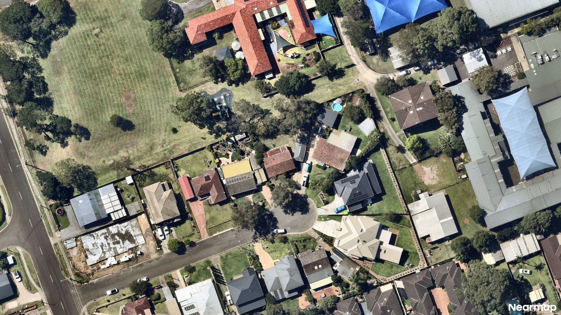 Vertical aerial view