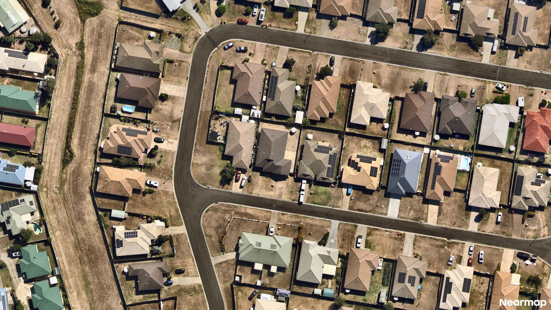 Vertical aerial view