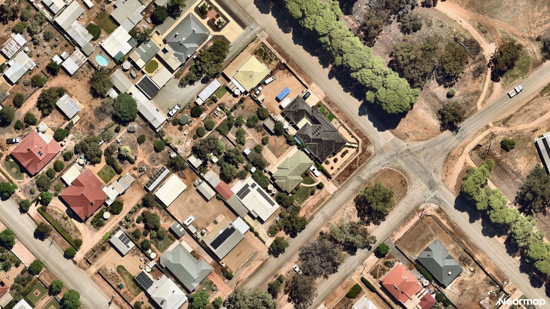 Vertical aerial view