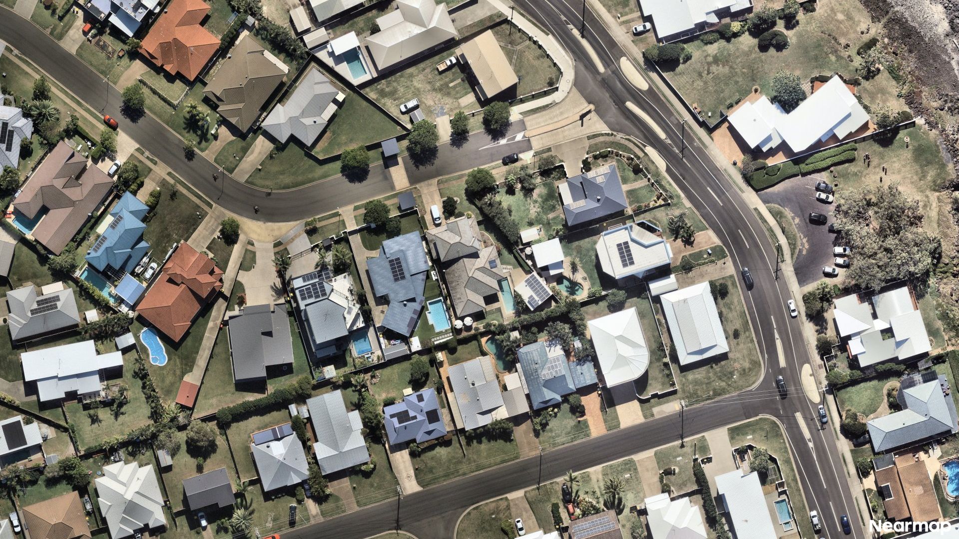 Vertical aerial view