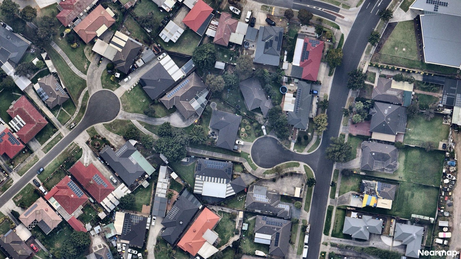 Vertical aerial view