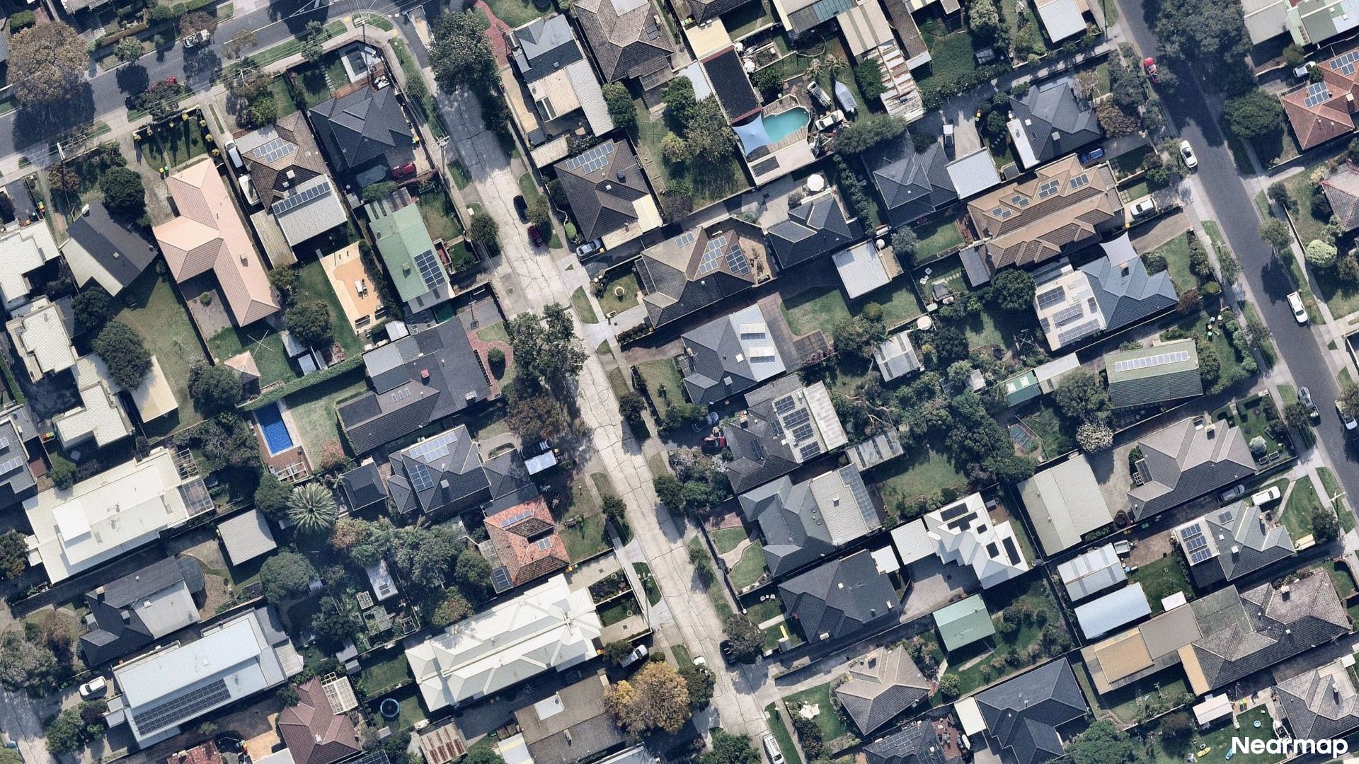 Vertical aerial view
