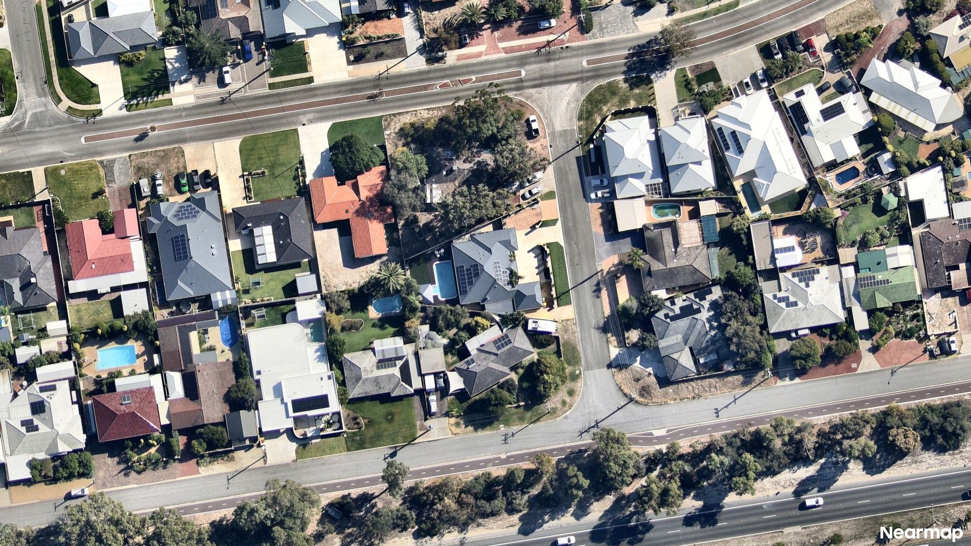 Vertical aerial view