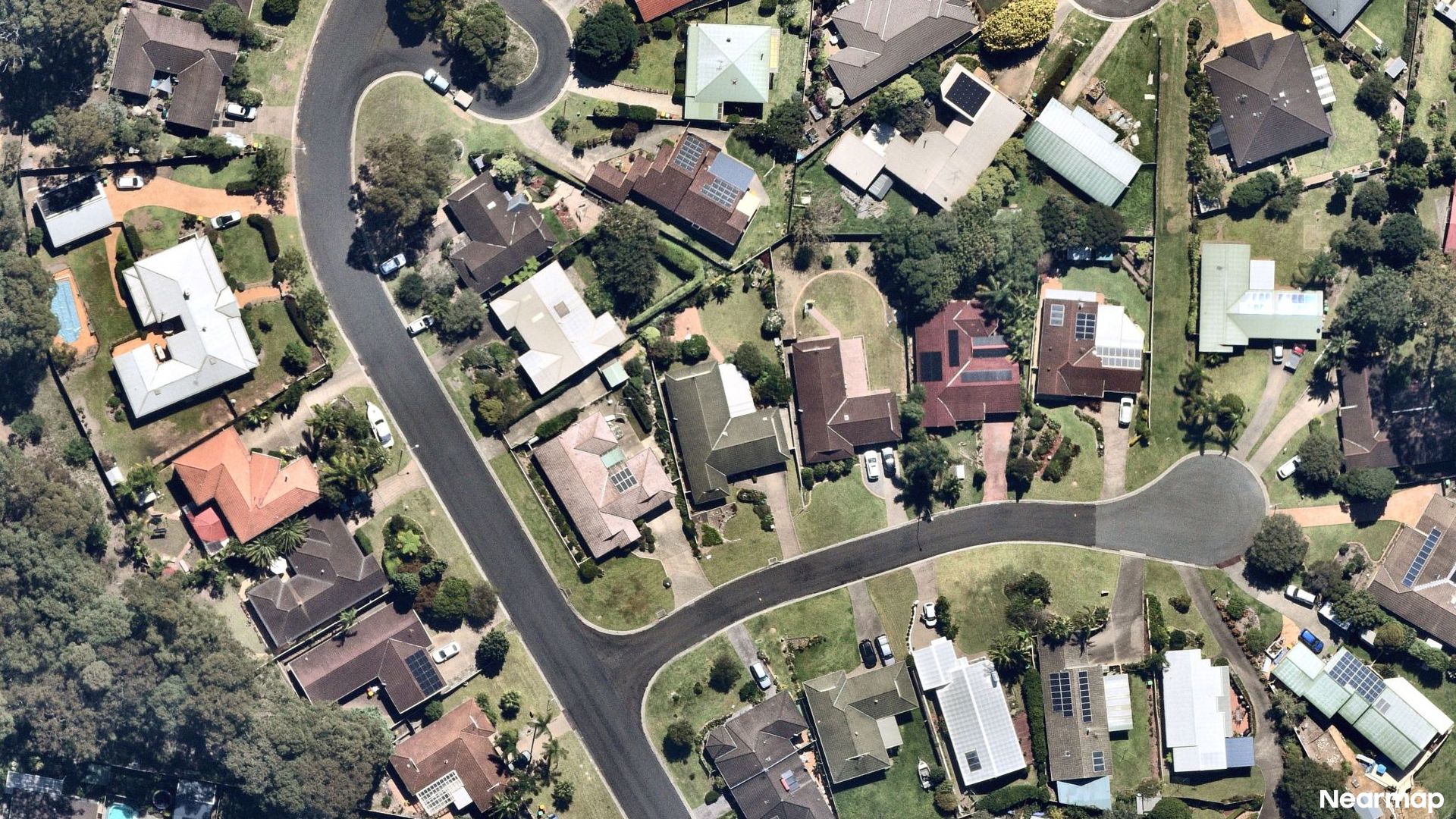 Vertical aerial view