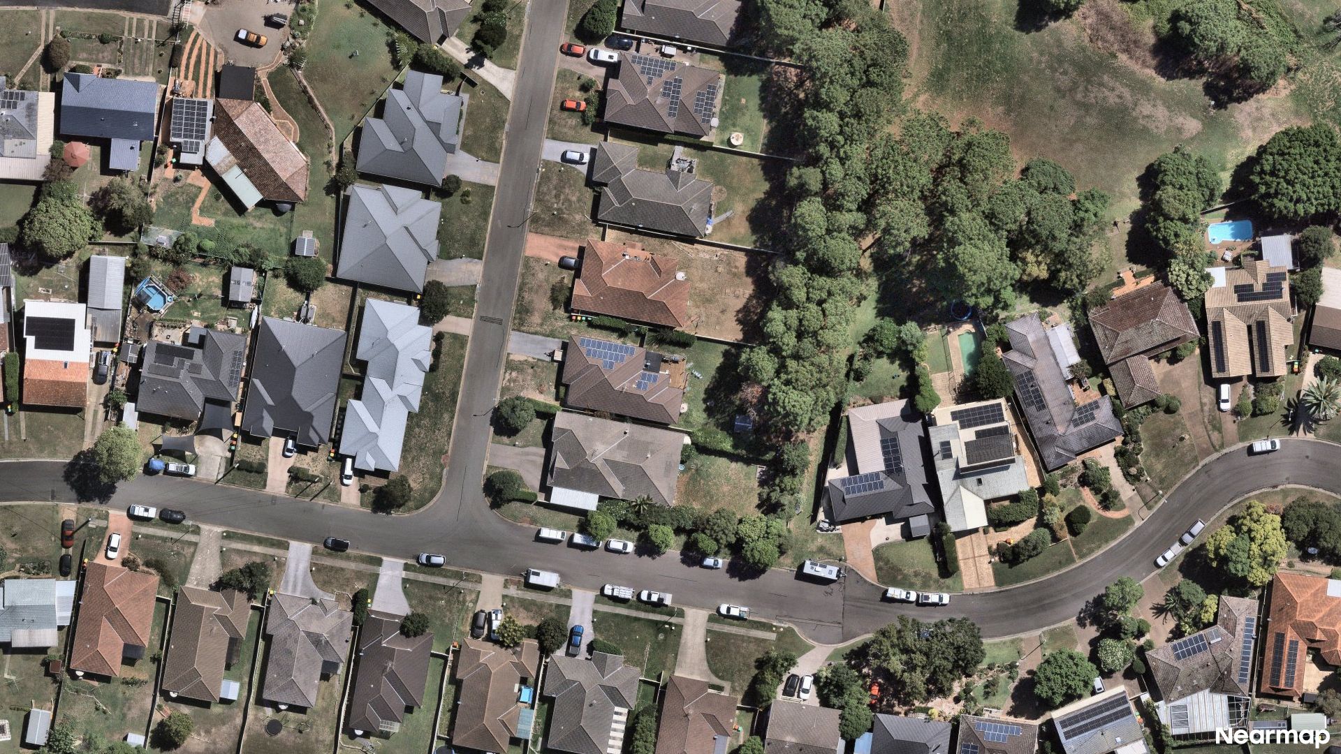 Vertical aerial view