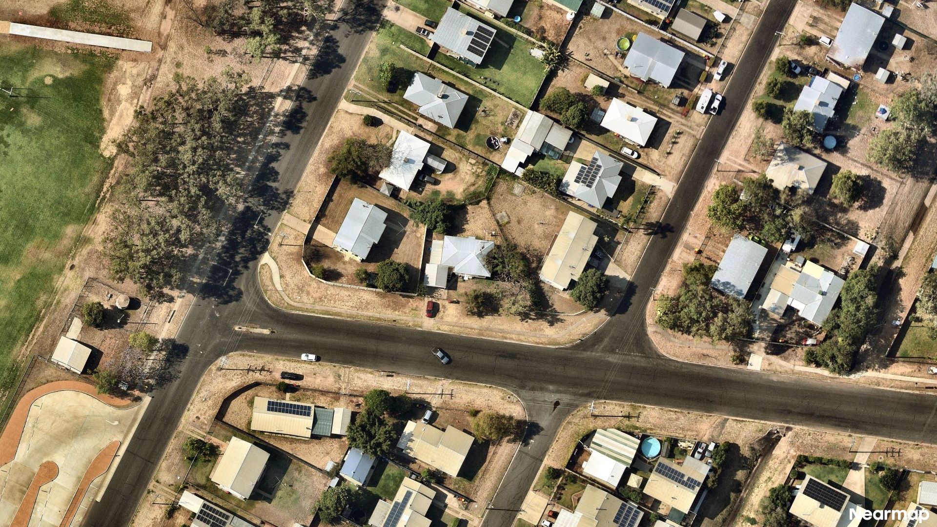 Vertical aerial view