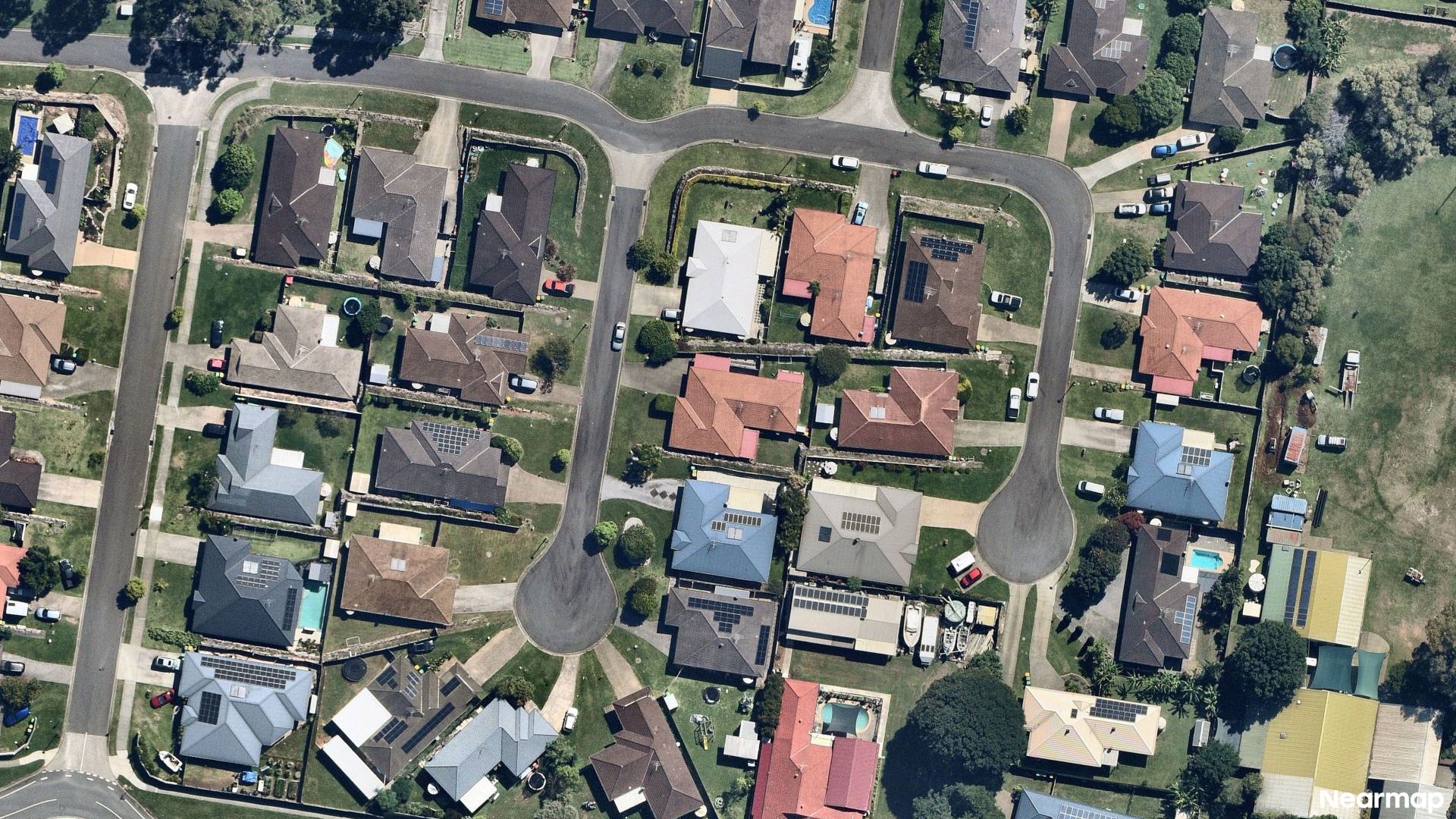 Vertical aerial view