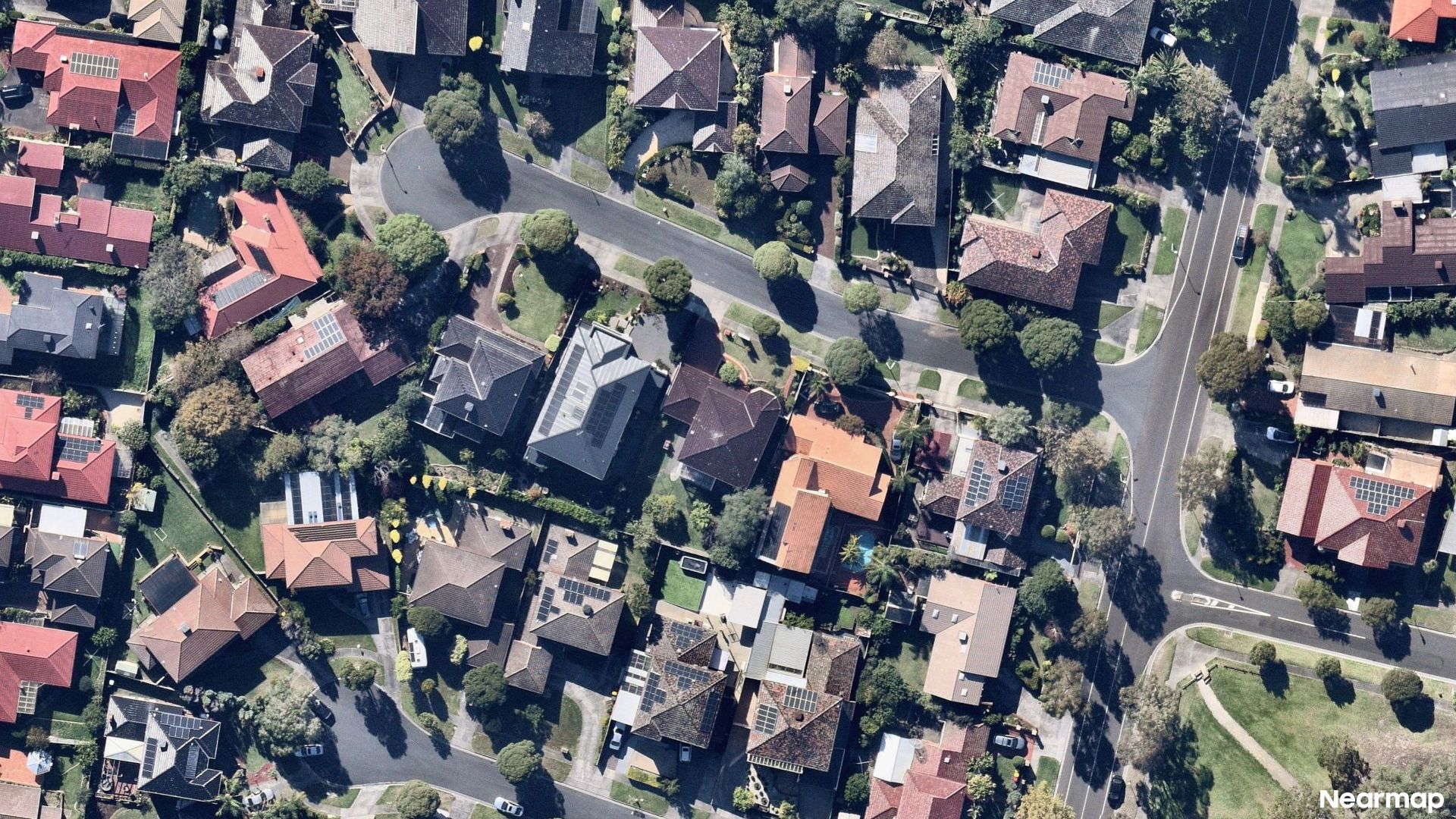 Vertical aerial view