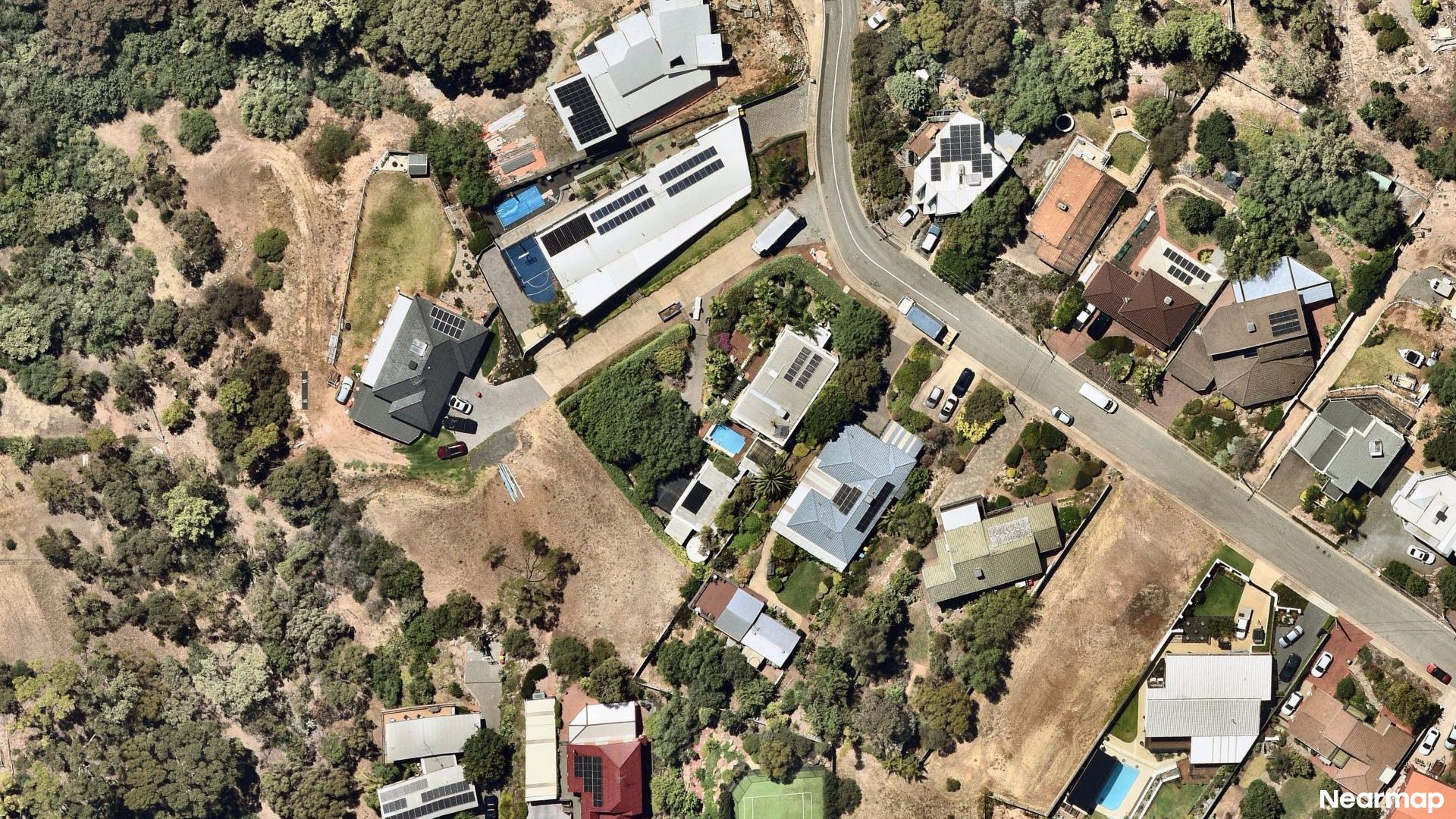 Vertical aerial view
