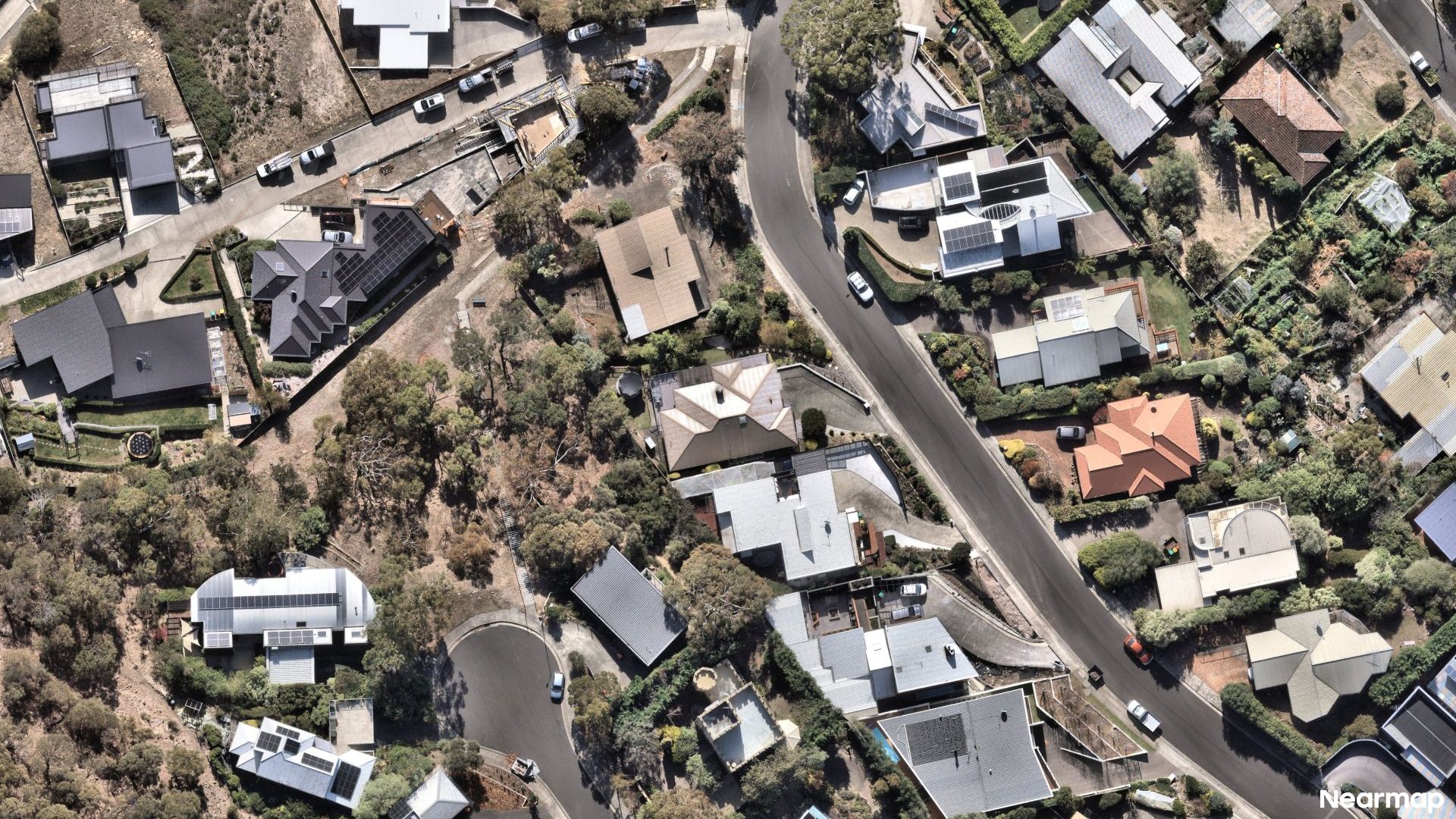 Vertical aerial view