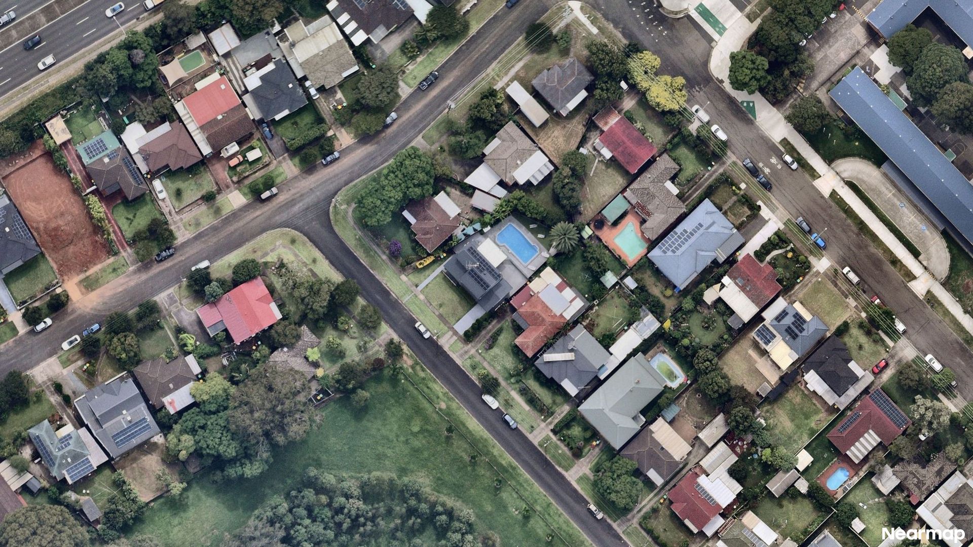 Vertical aerial view