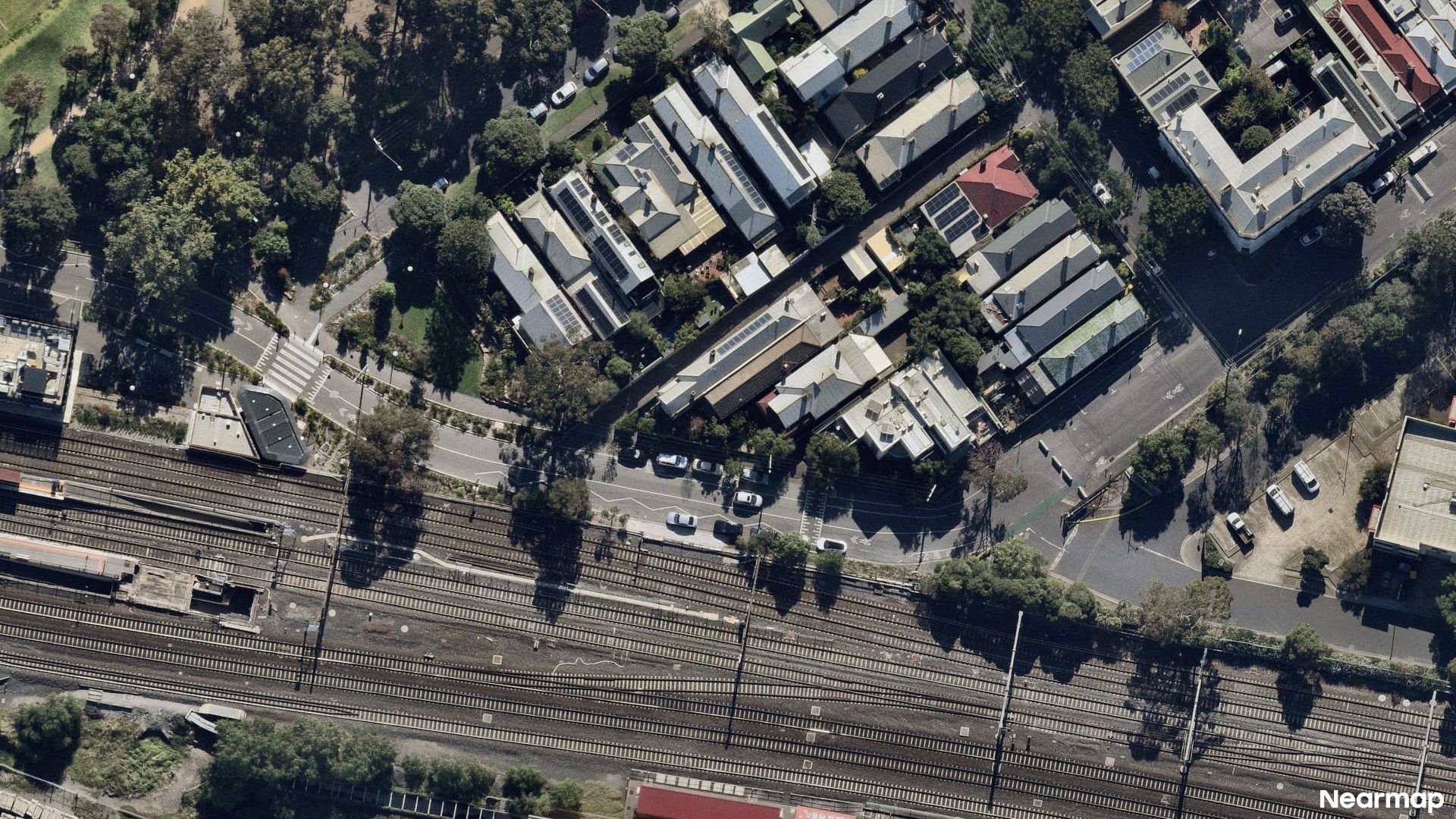 Vertical aerial view
