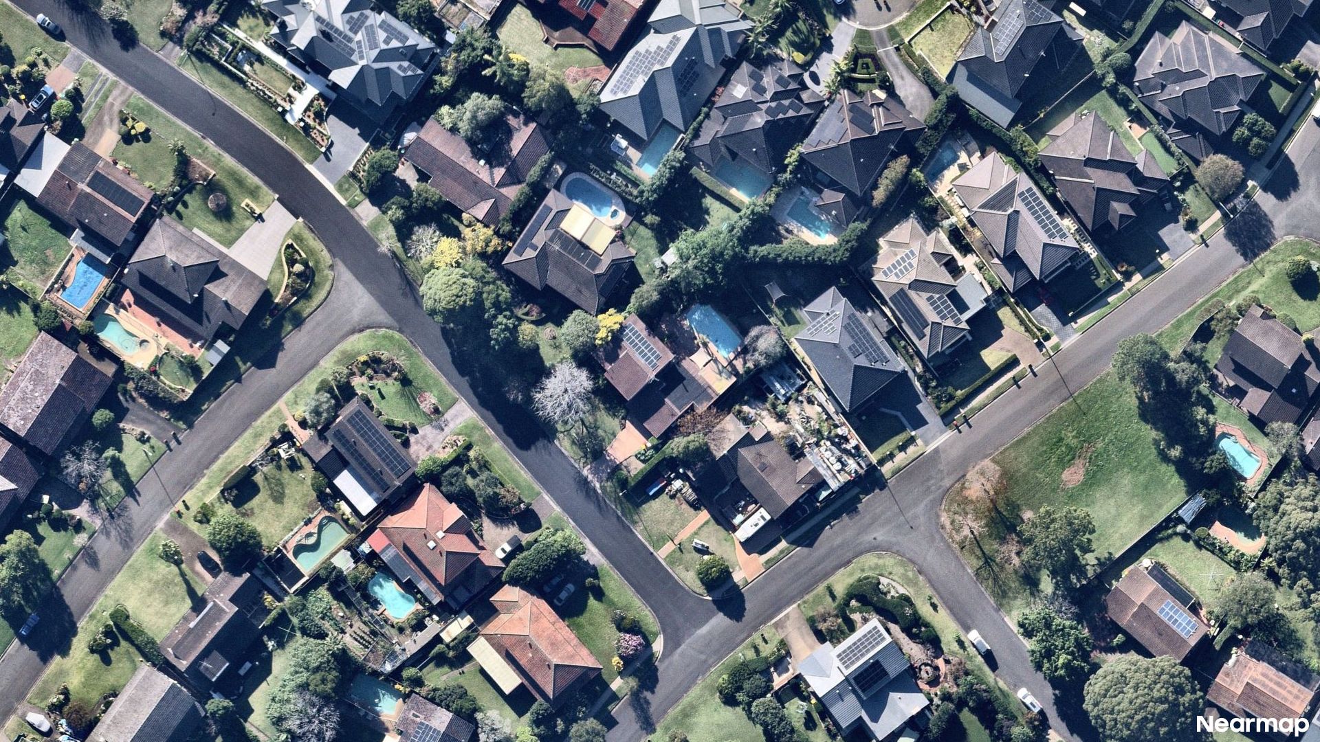 Vertical aerial view
