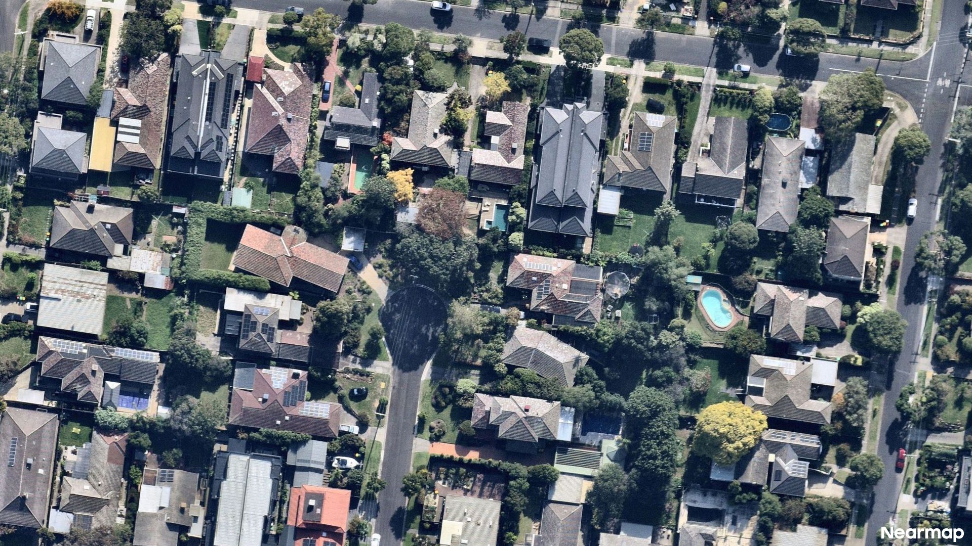 Vertical aerial view