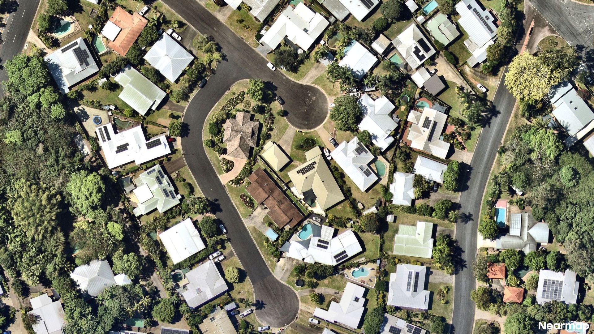 Vertical aerial view