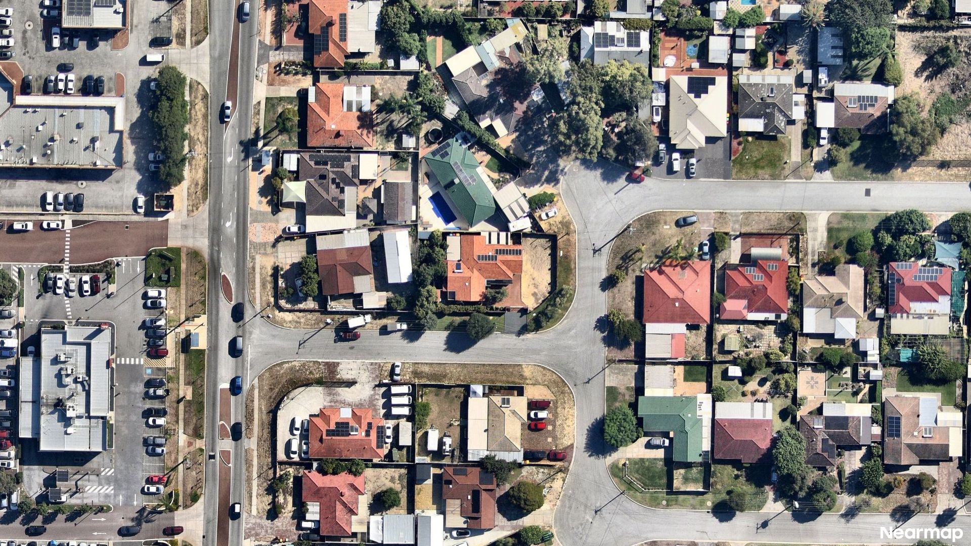 Vertical aerial view
