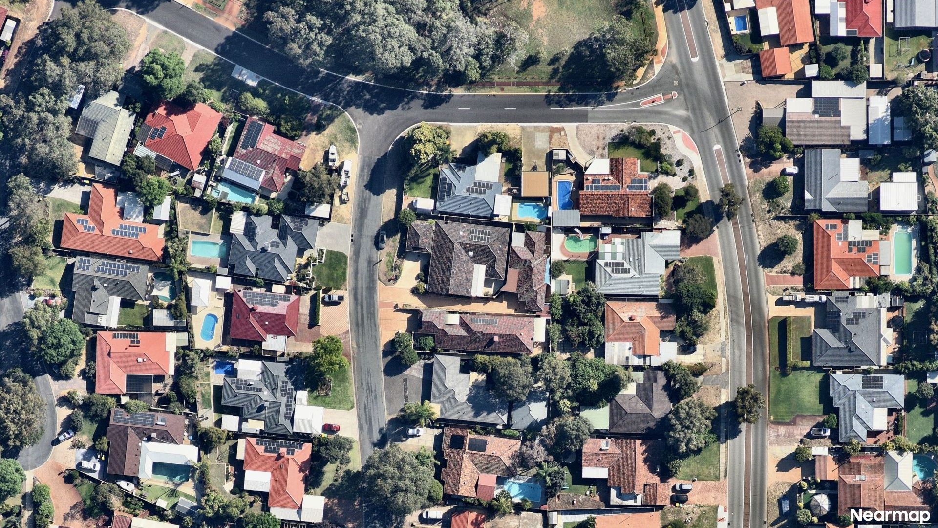 Vertical aerial view